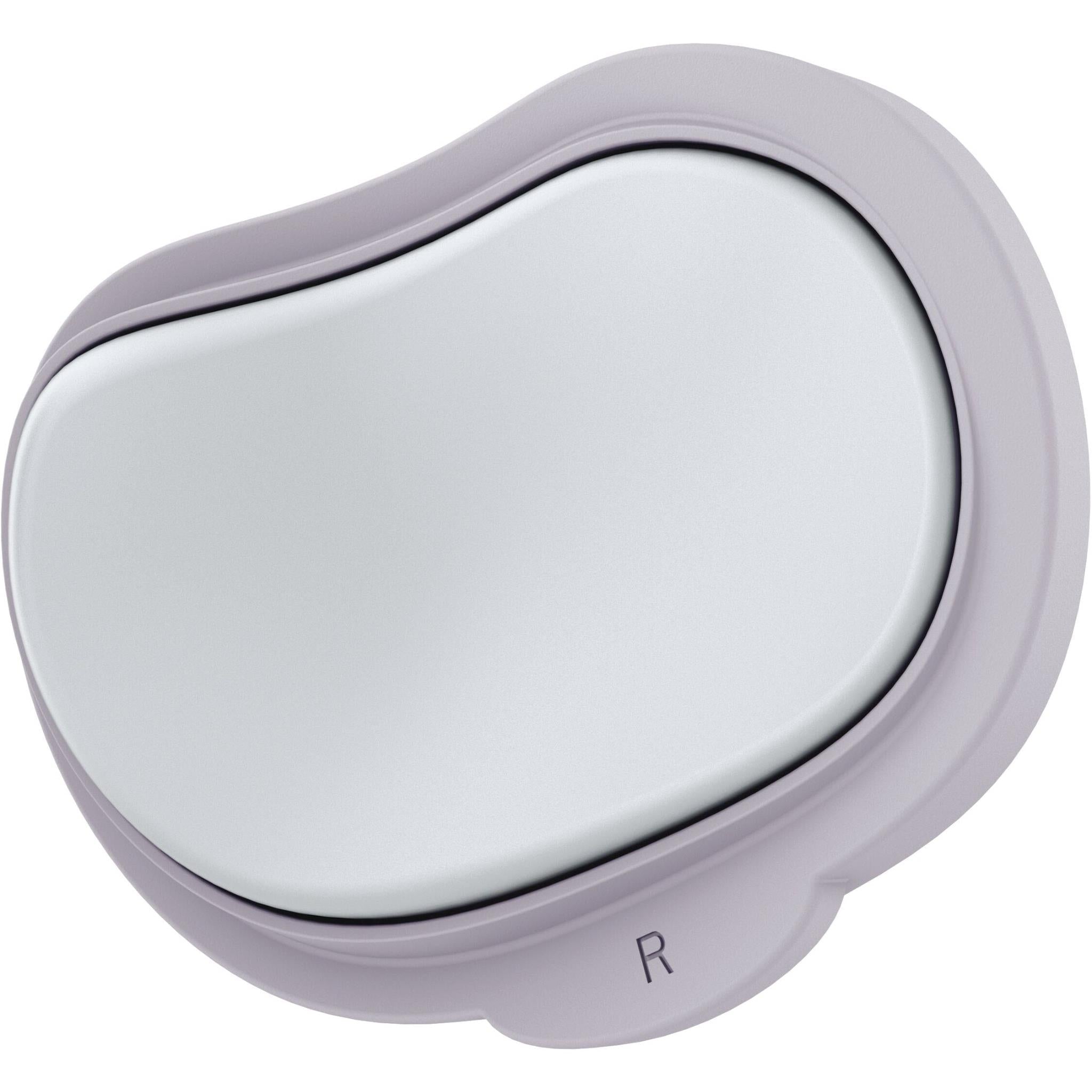 Lilac LED face mask back panel with L and R markers