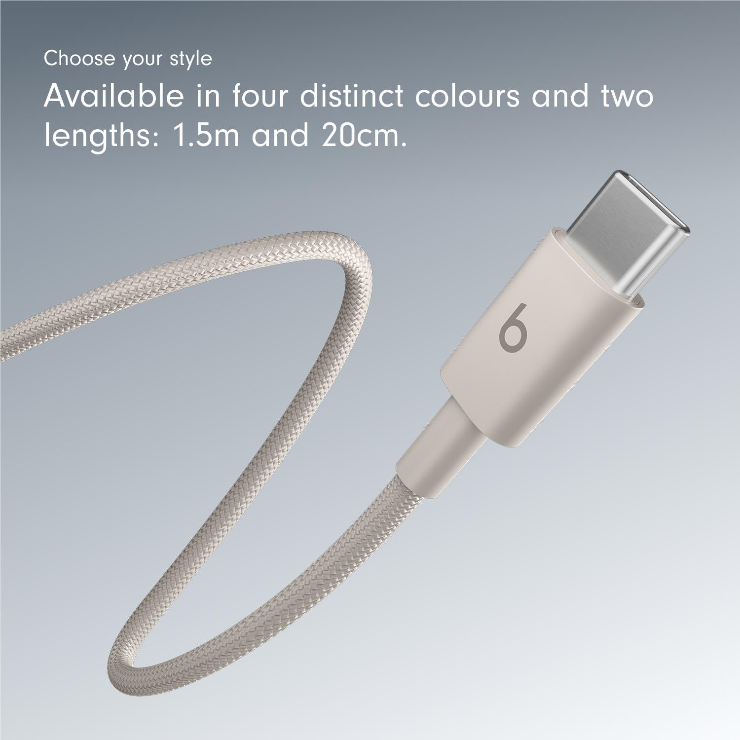 Beats USB-C to USB-C Woven Cable 1.5m (Surge Stone)