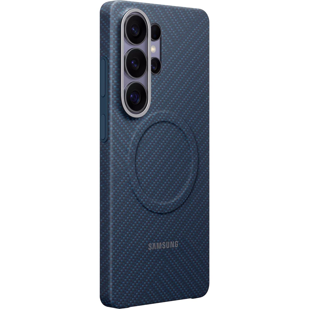 Samsung Carbon Magnet Case for Galaxy S26 Ultra in blue aramid, image 2 - Phone Cases & Covers at Tech Supply Shed NZ