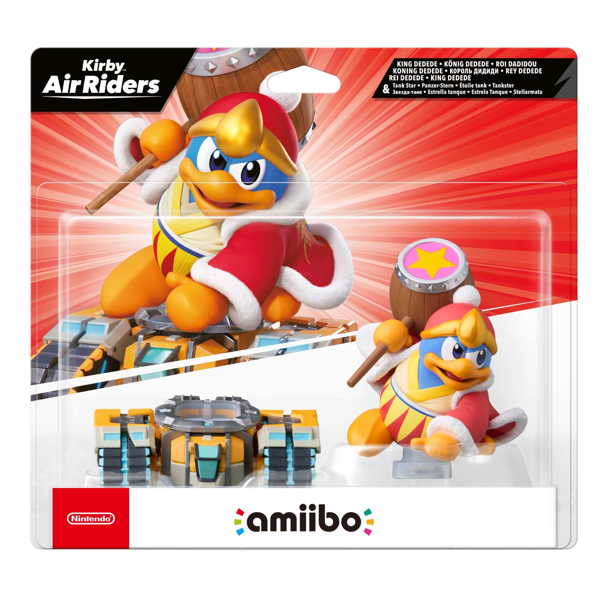 Amiibo King Dedede and Tank Star figures in retail blister package