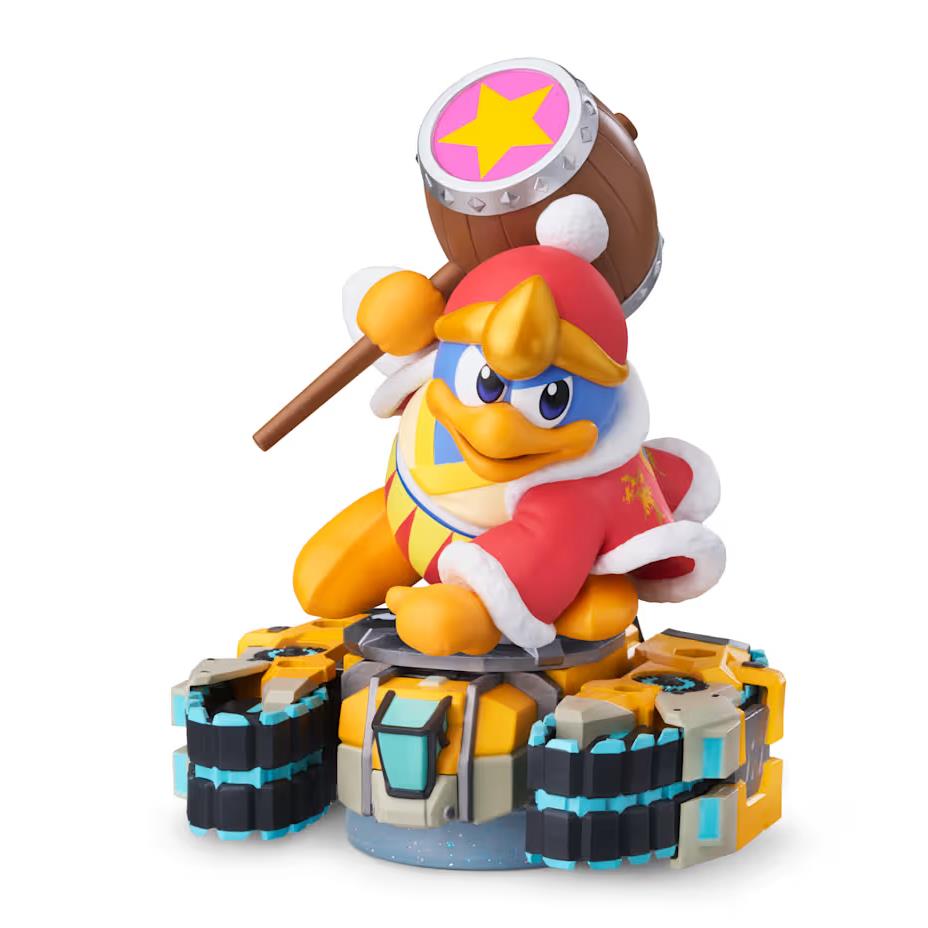 King Dedede amiibo figure on a Tank Star base with pink star emblem