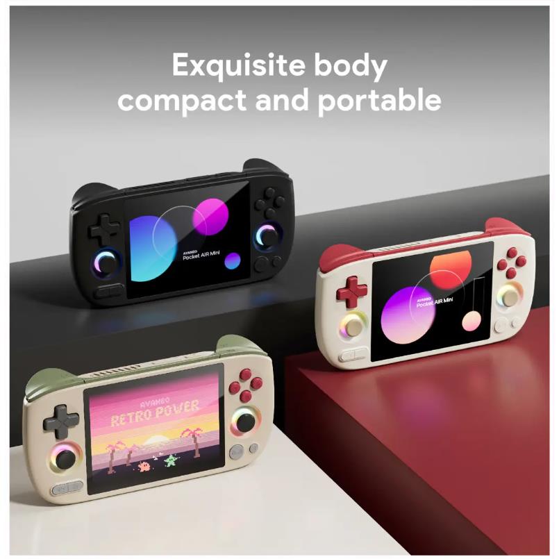 Ayaneo Pocket Air Mini Android handheld in white, image 2 - Retro & Handheld Gaming at Tech Supply Shed NZ