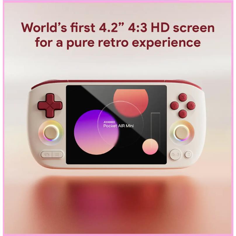 Ayaneo Pocket Air Mini Android handheld in white, image 3 - Retro & Handheld Gaming at Tech Supply Shed NZ