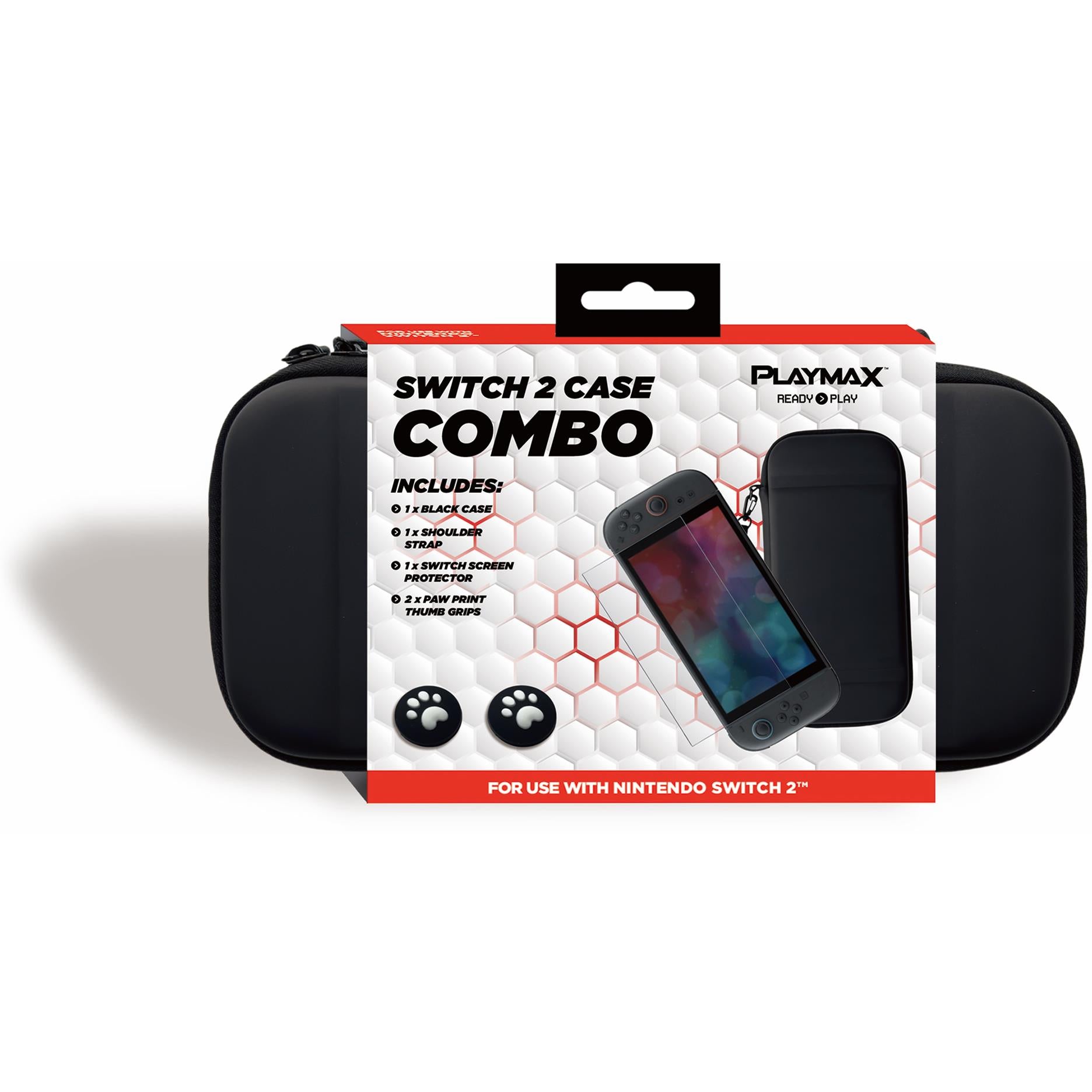 Playmax Deluxe Travel Case Bundle for Nintendo Switch 2 (Black)