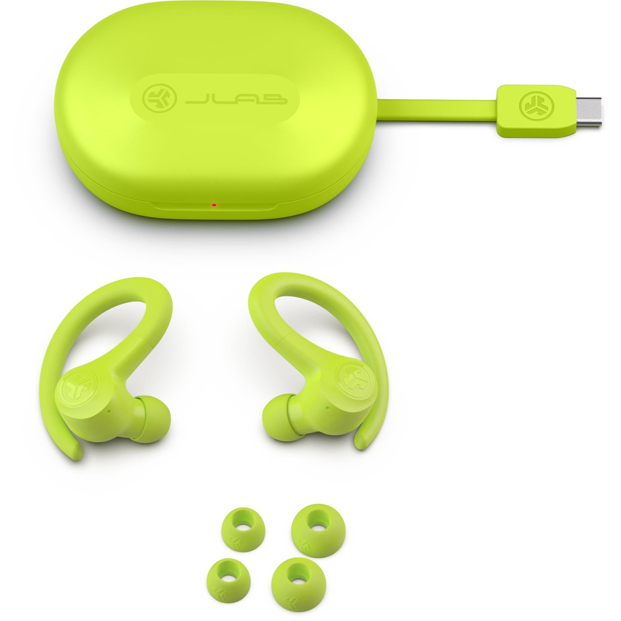 JLab Go Sport+ True Wireless In-Ear Headphones (Neon Yellow)