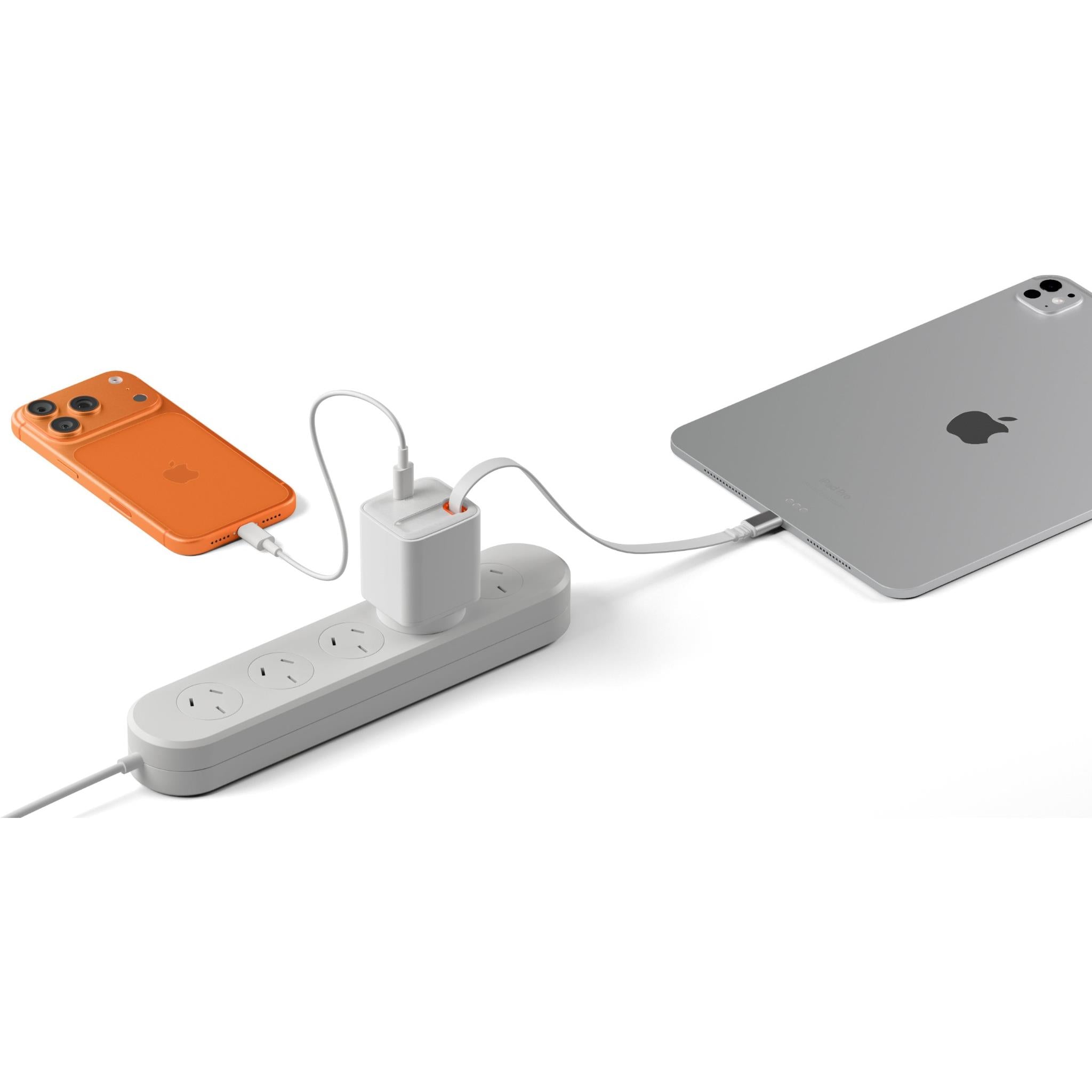Cygnett PowerPlus 45W Wall Charger with 80cm Retractable USB-C Cable