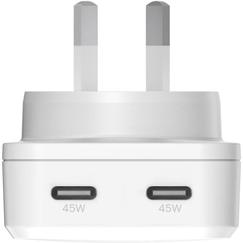 Cygnett ChargePlus Dual USB-C GaN Slim Wall Charger 45W
