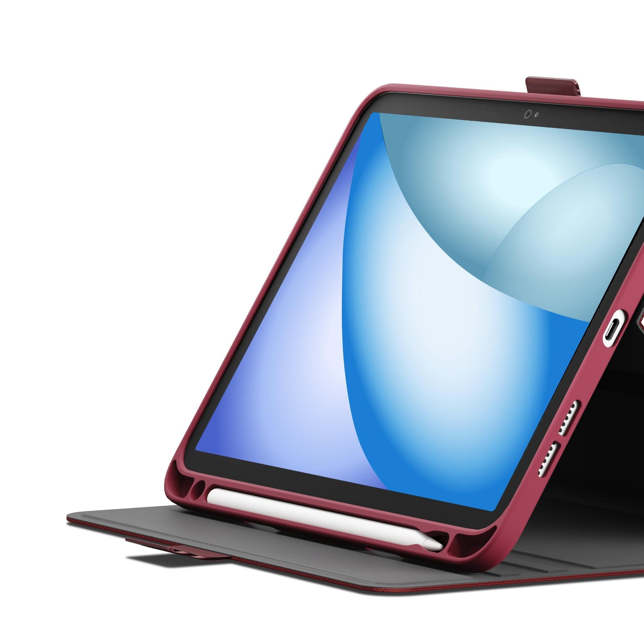 Cygnett Tekview Case for iPad Air M4-M3-M2 11 iPad Air 10.9 (Gen 4-5) iPad Pro 11 (Gen 1-4) (Cherry Rose)