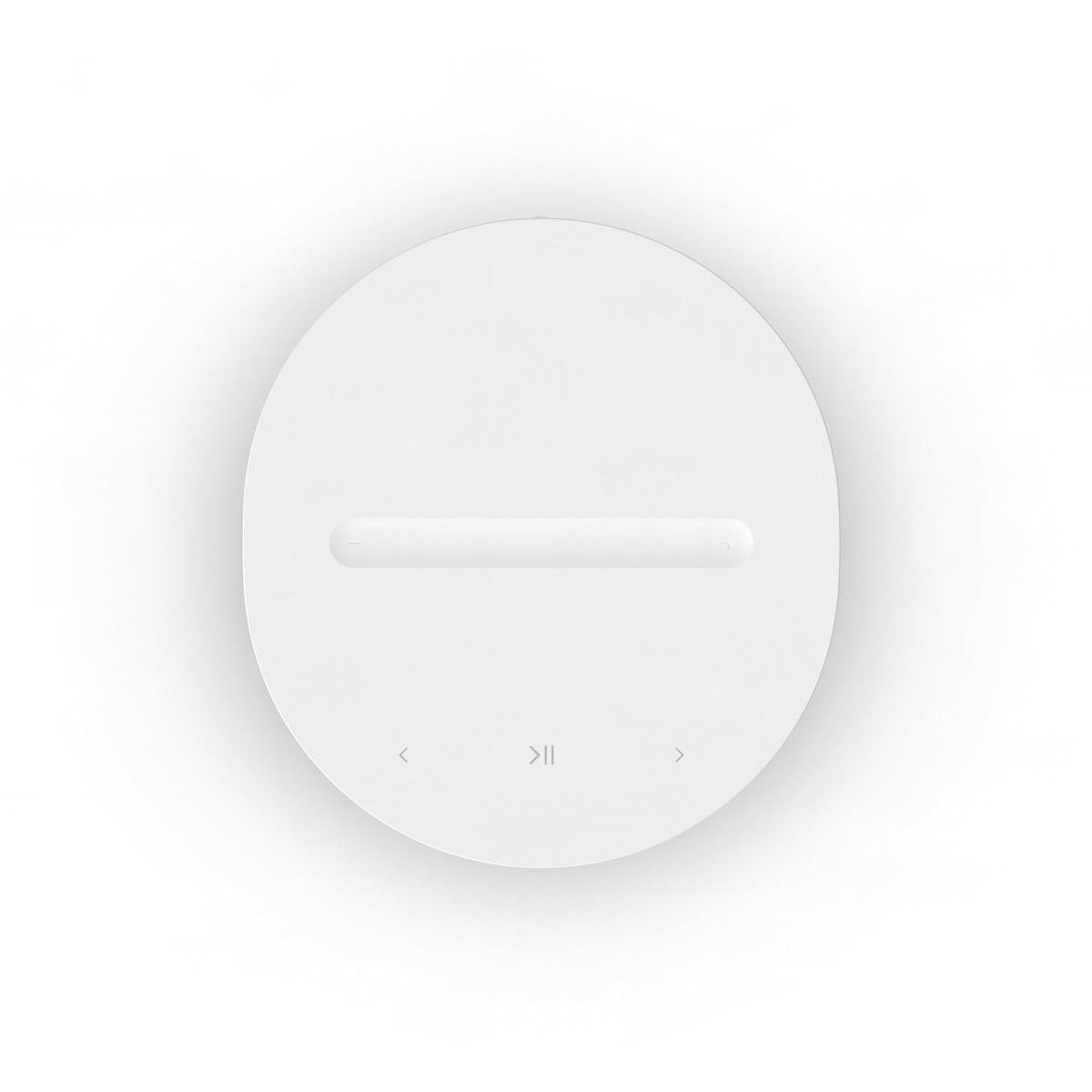 White Sonos Era 100 SL speaker front controls with horizontal light bar
