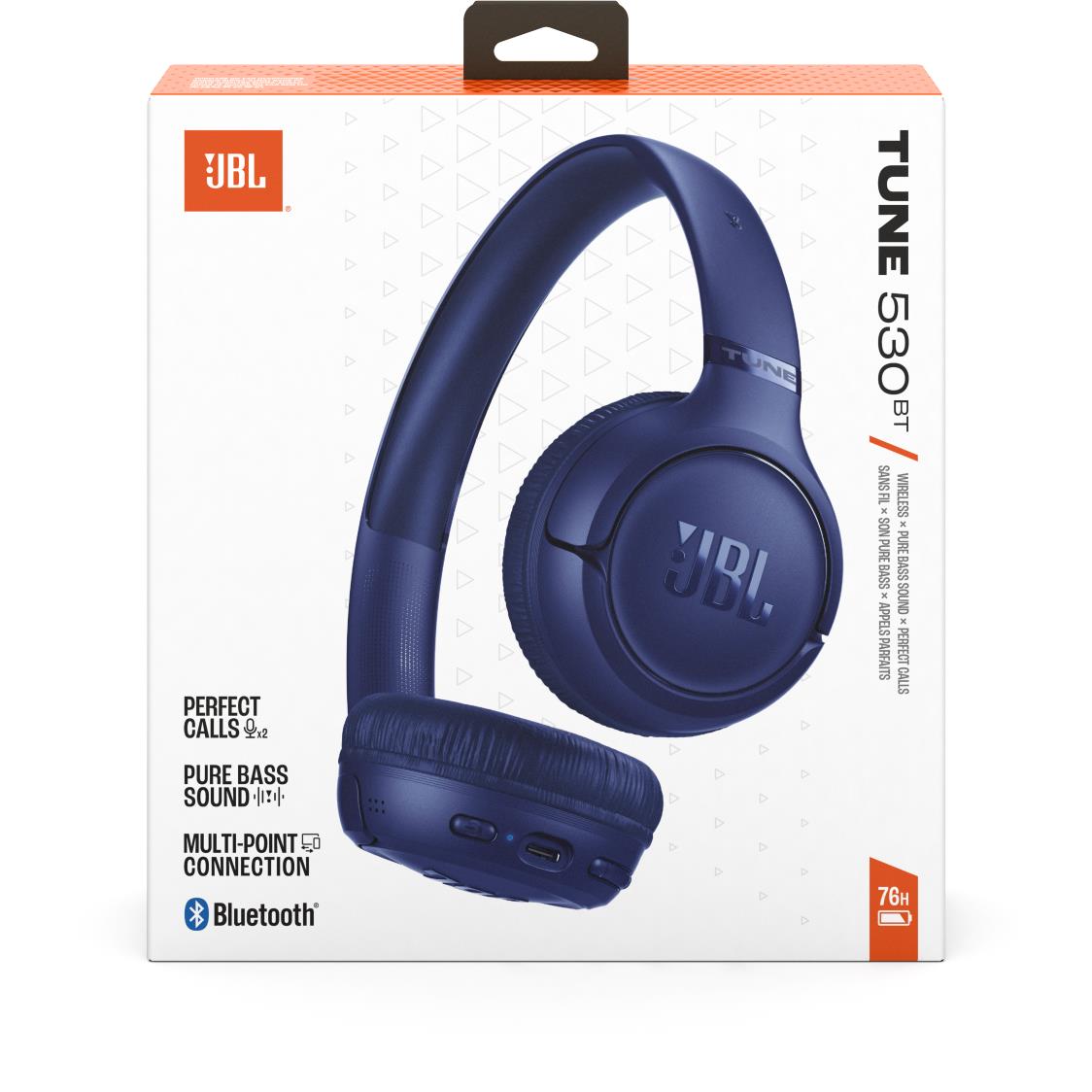 JBL Tune 530BT on-ear headphones in Blue, image 8 - On-Ear Headphones at Tech Supply Shed NZ