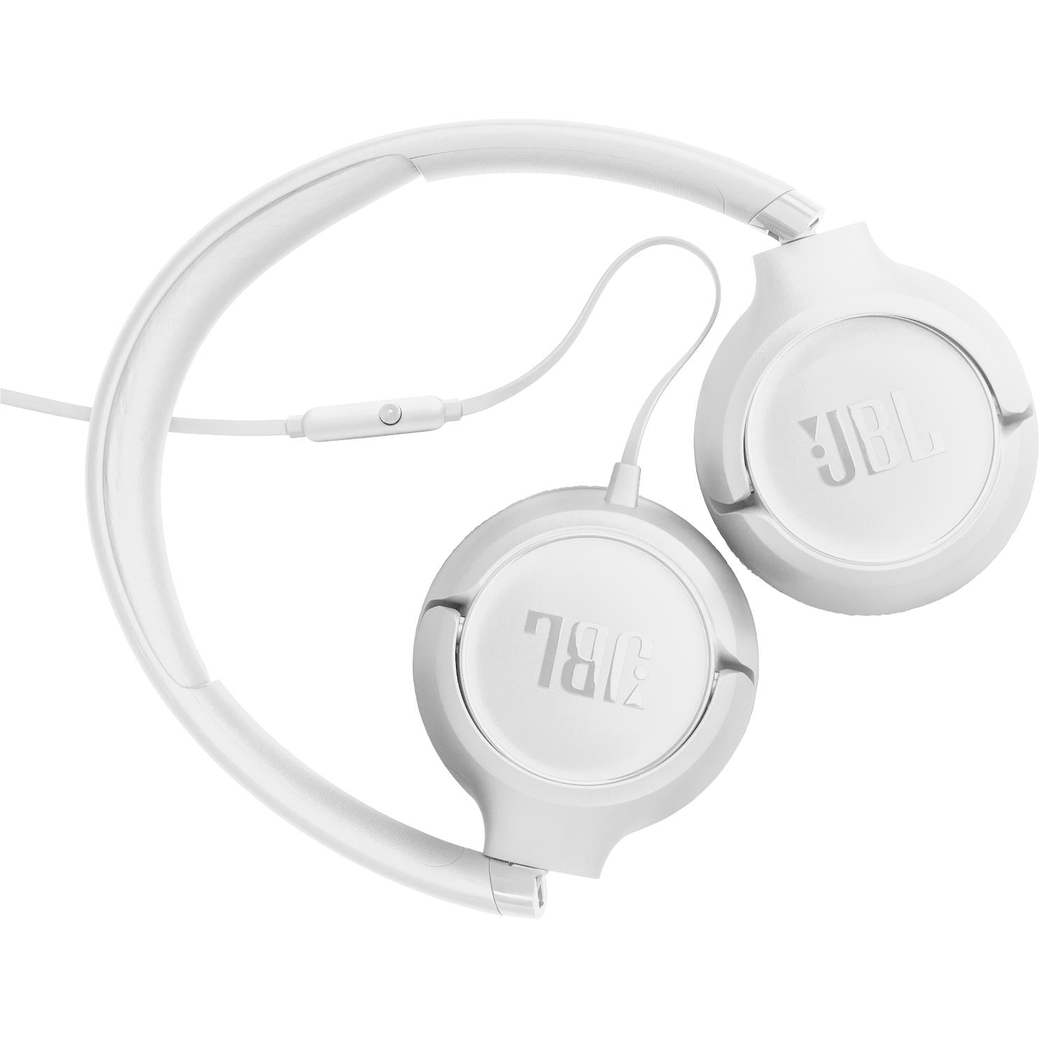 JBL Tune 530 Wired On-ear Headphones (White) [3.5mm]