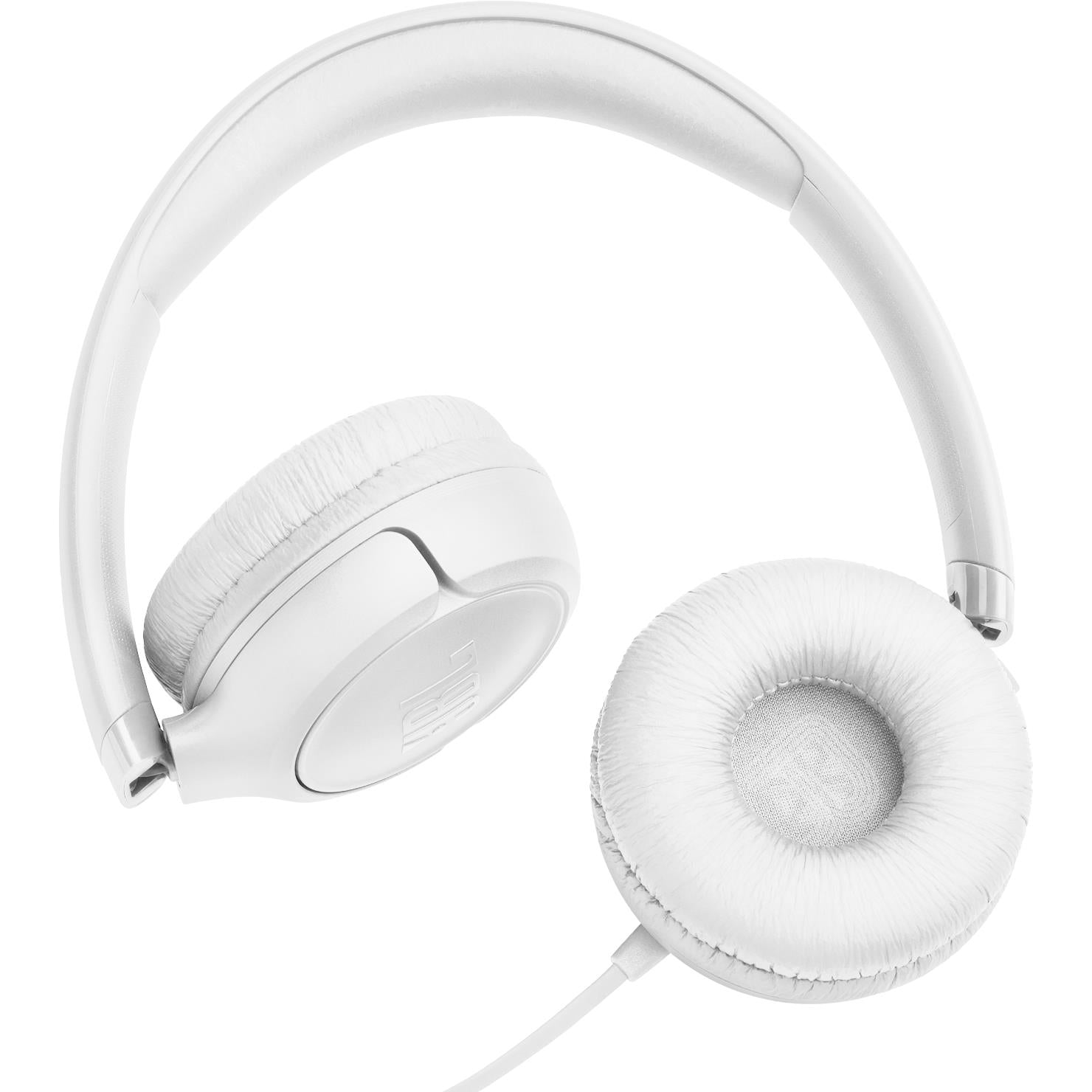 JBL Tune 530 Wired On-ear Headphones (White) [3.5mm]