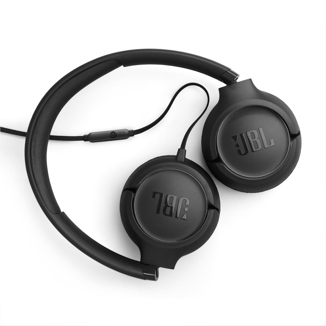 JBL Tune 530 Wired On-ear Headphones (Black) [3.5mm]
