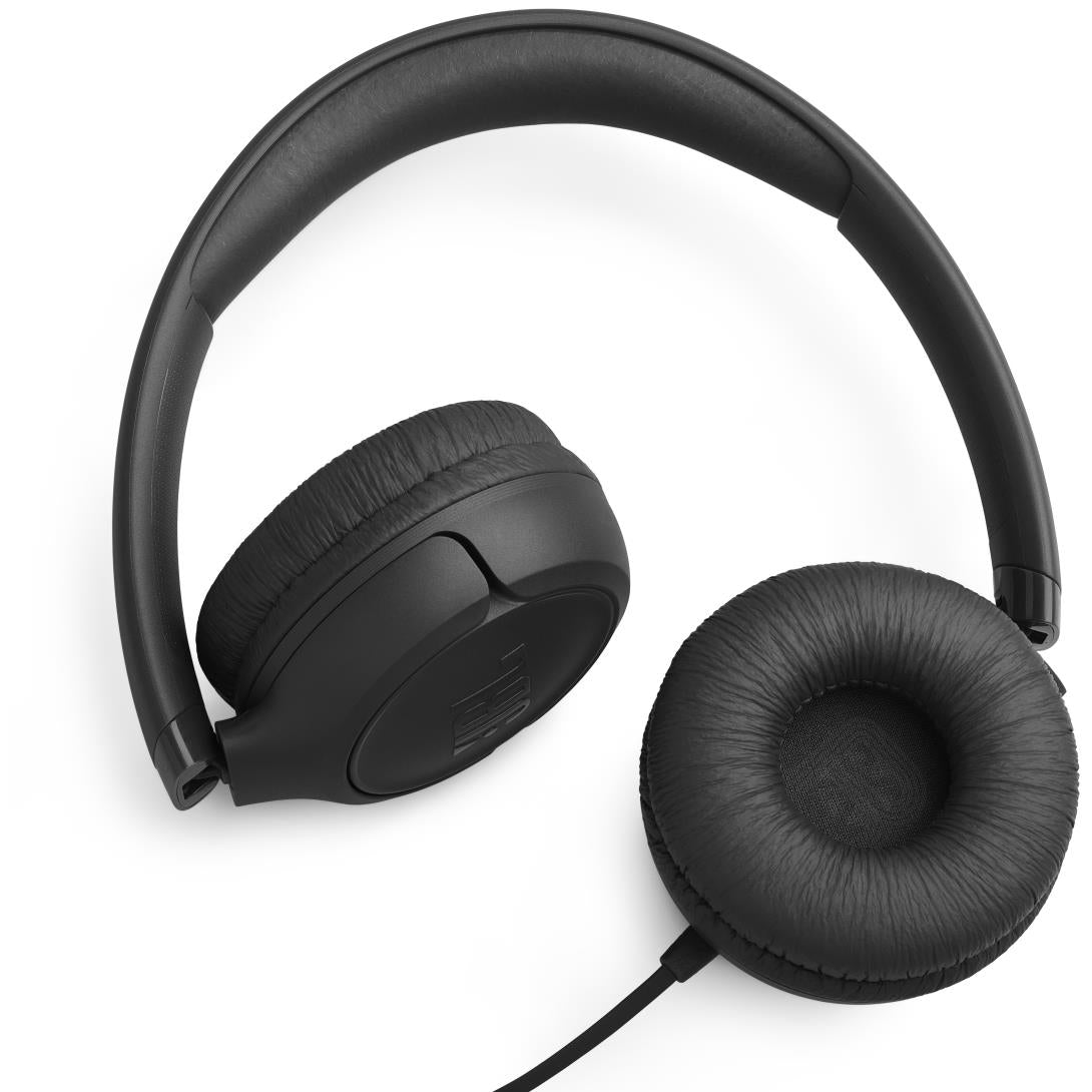 JBL Tune 530 Wired On-ear Headphones (Black) [3.5mm]
