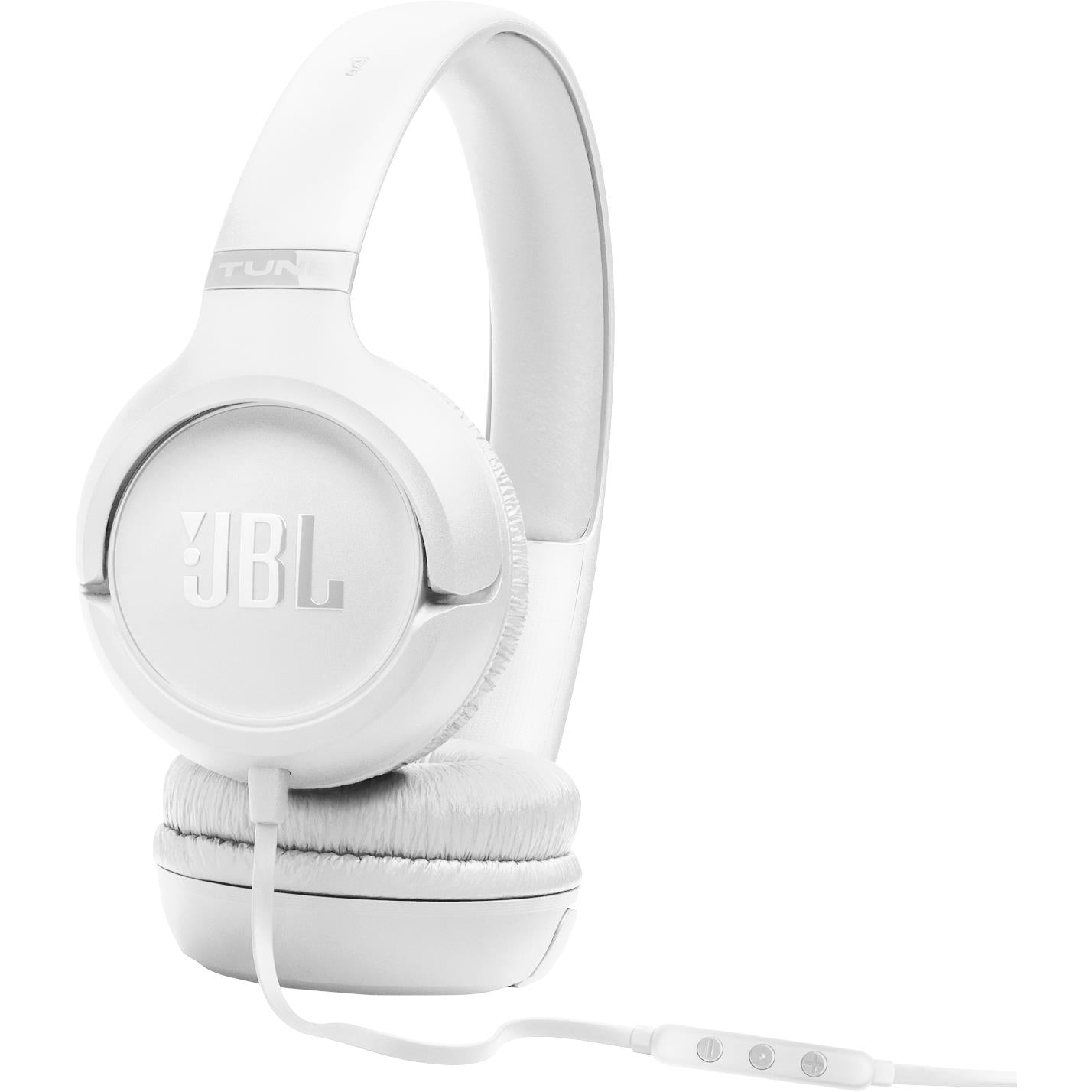 JBL Tune 530 Wired USB-C On-ear Headphones (White)