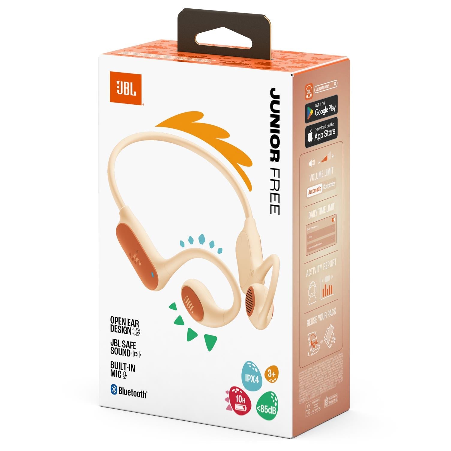 JBL Junior Free Open Ear Junior Headphones (Peach)