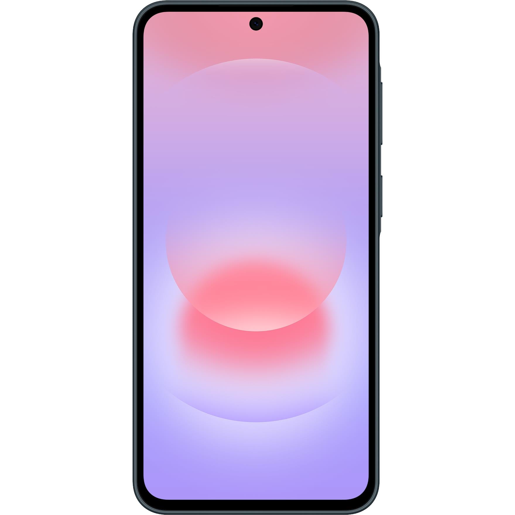 Samsung Galaxy A37 5G smartphone front view with colorful abstract display
