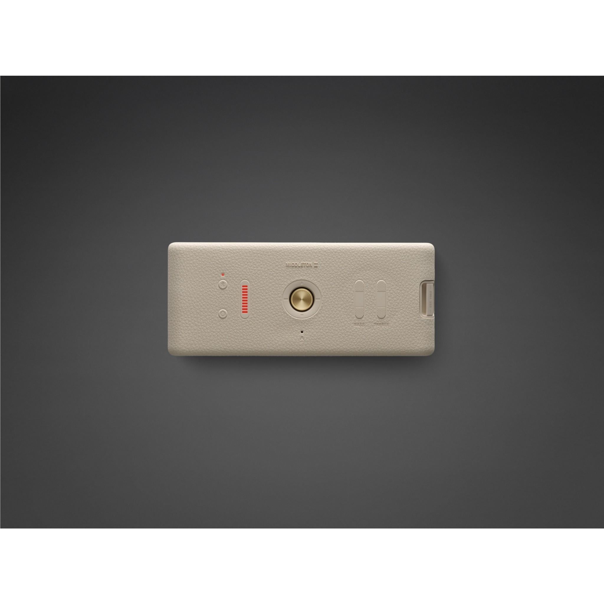 Marshall Middleton II portable Bluetooth speaker in cream, image 4 - Portable Speakers at Tech Supply Shed NZ