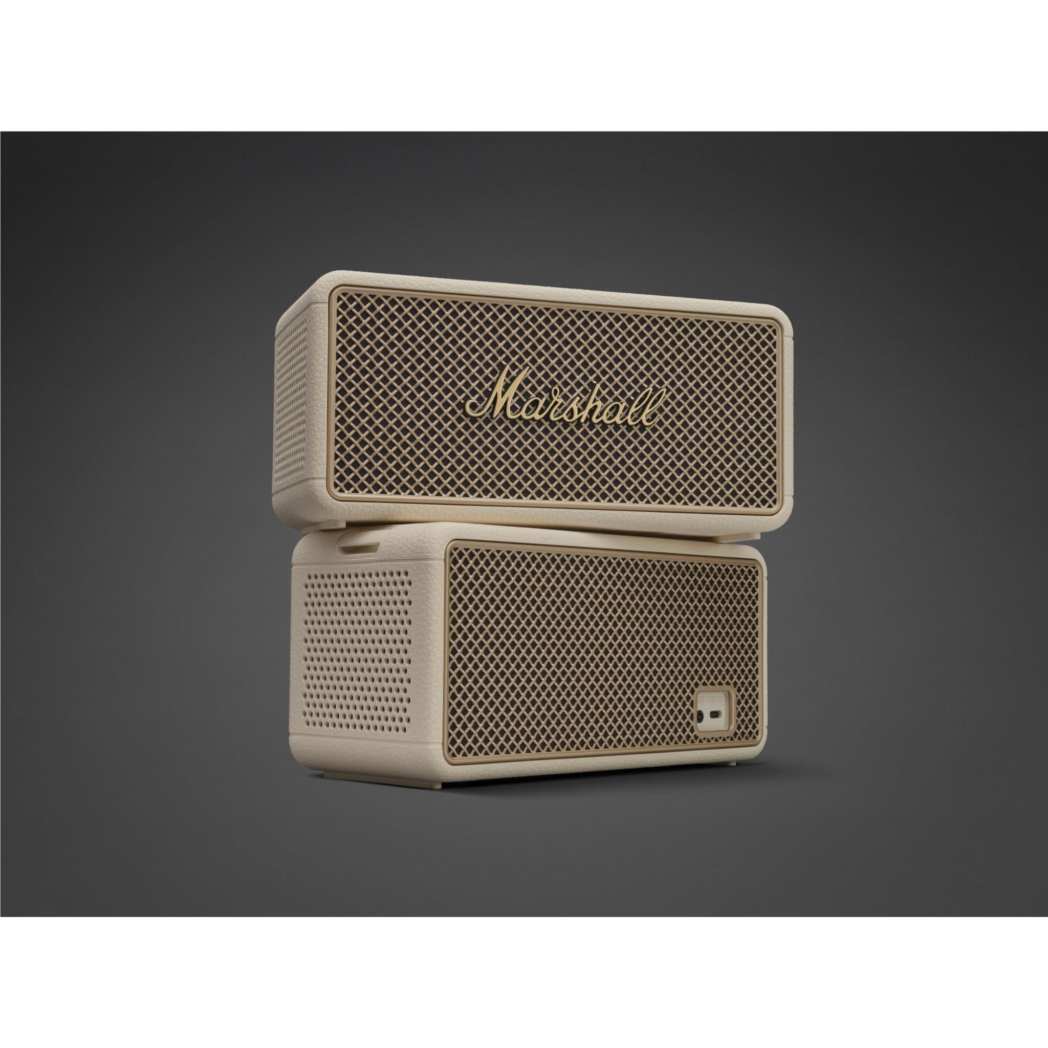 Marshall Middleton II portable Bluetooth speaker in cream, image 7 - Portable Speakers at Tech Supply Shed NZ