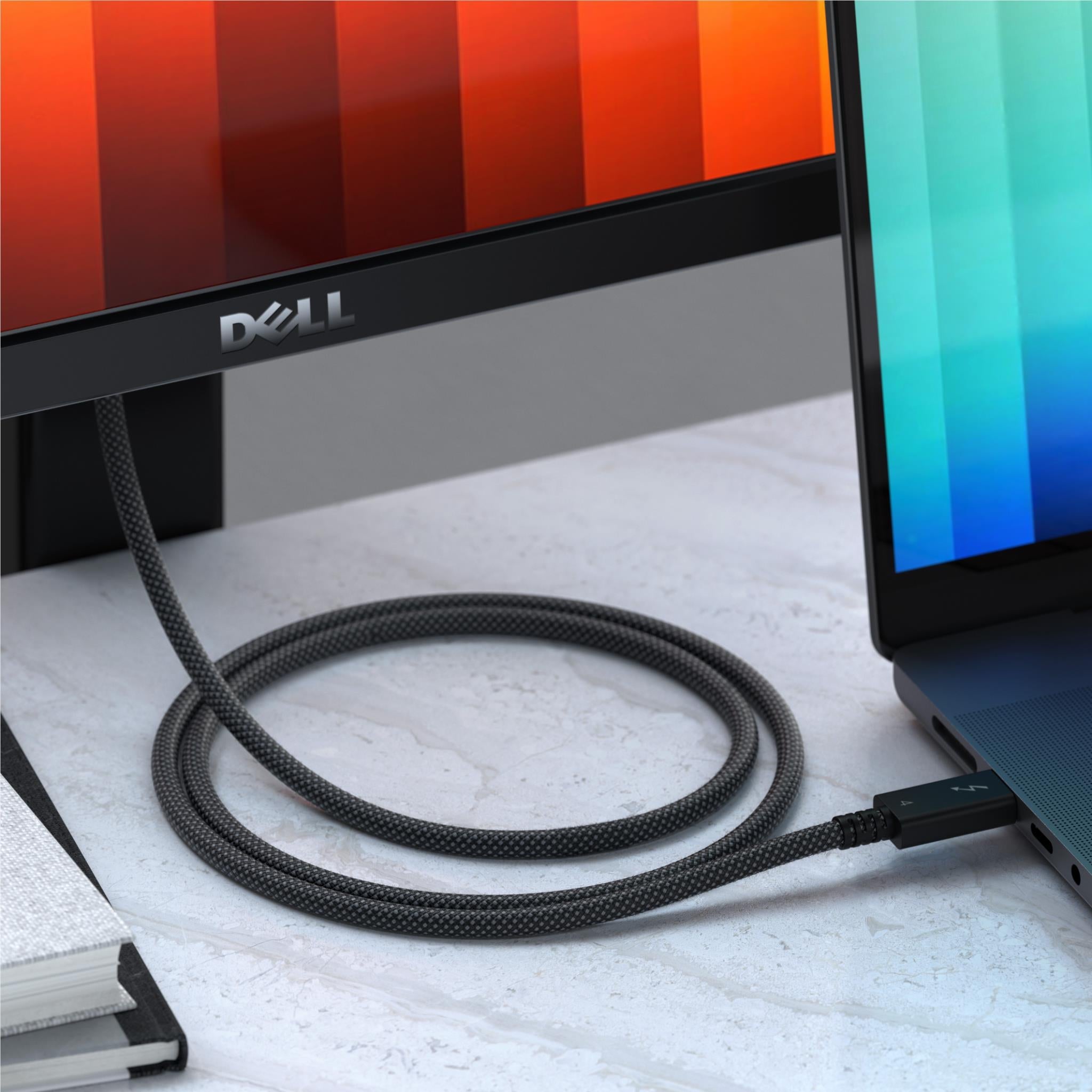 Satechi Thunderbolt 4 USB-C braided cable, 1m, black, image 4 - USB Cables & Adapters at Tech Supply Shed NZ