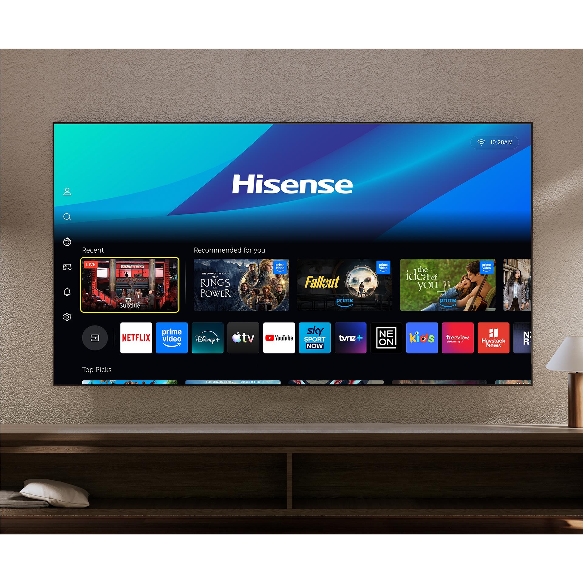 Hisense 55 inch U6S Mini LED ULED 4K smart TV, image 14 - Mid-Size TVs - 43" to 55" at Tech Supply Shed NZ