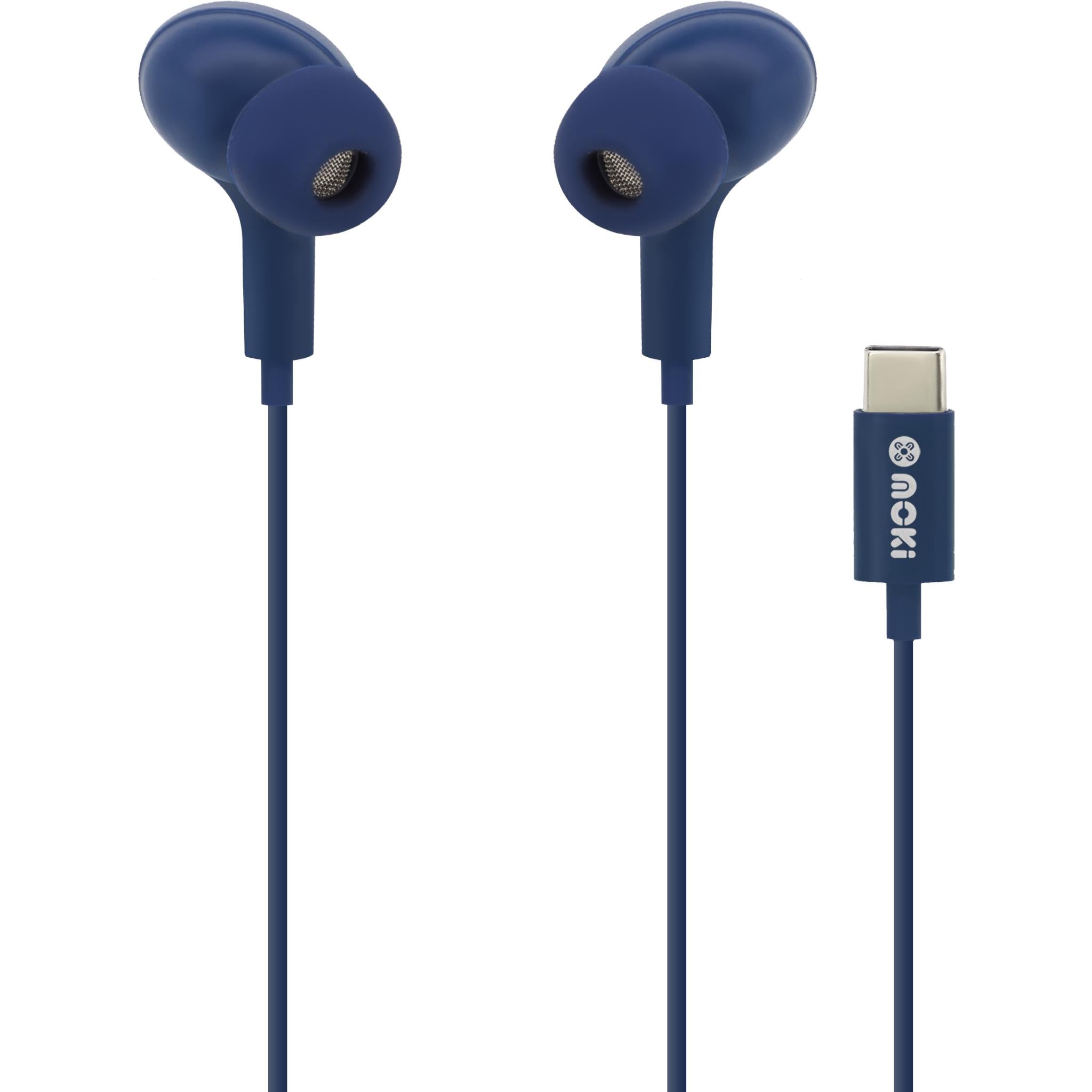 Moki USB-C Connect Earphones (Navy)