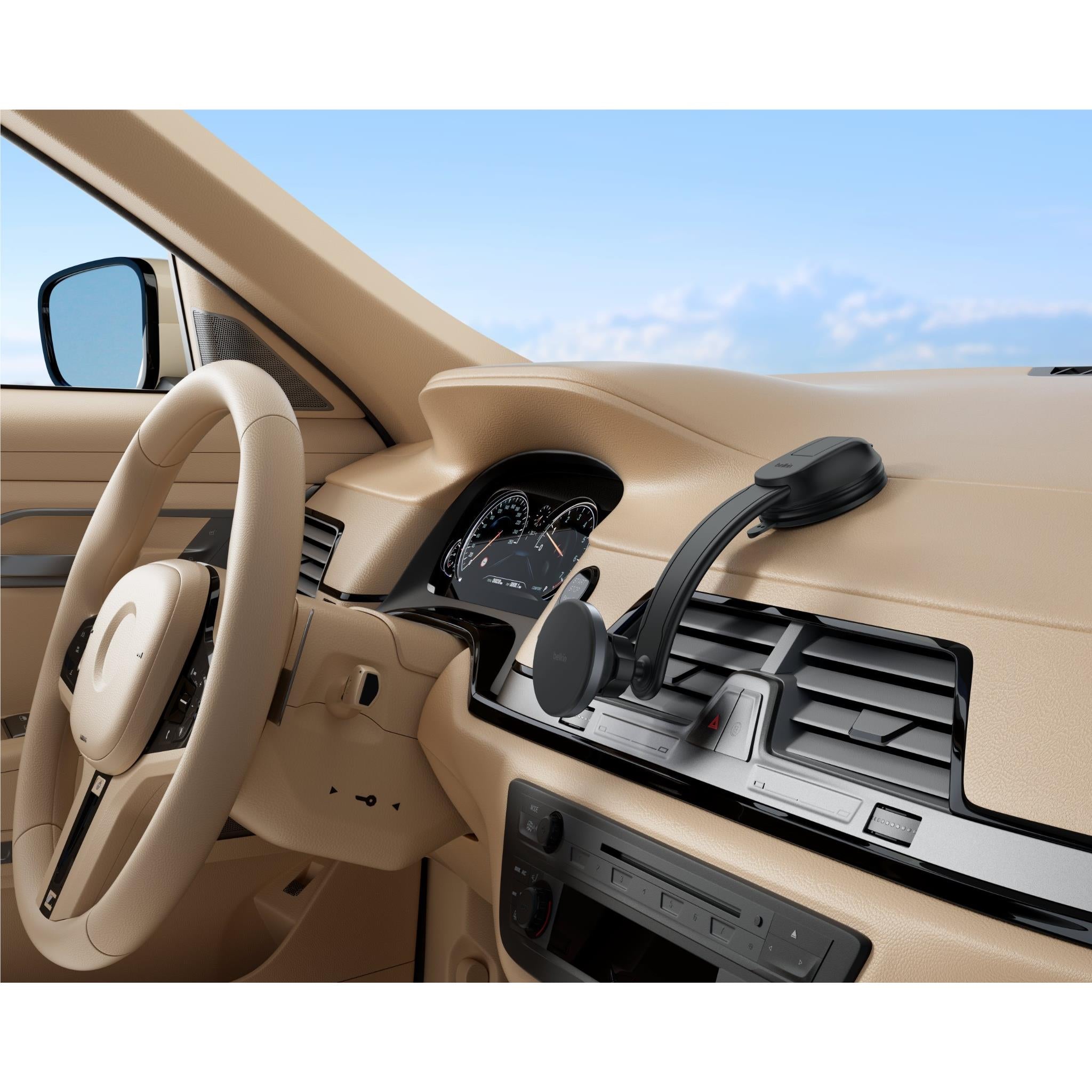 Belkin Qi2 15W Wireless In-Car Dash Mount Charger