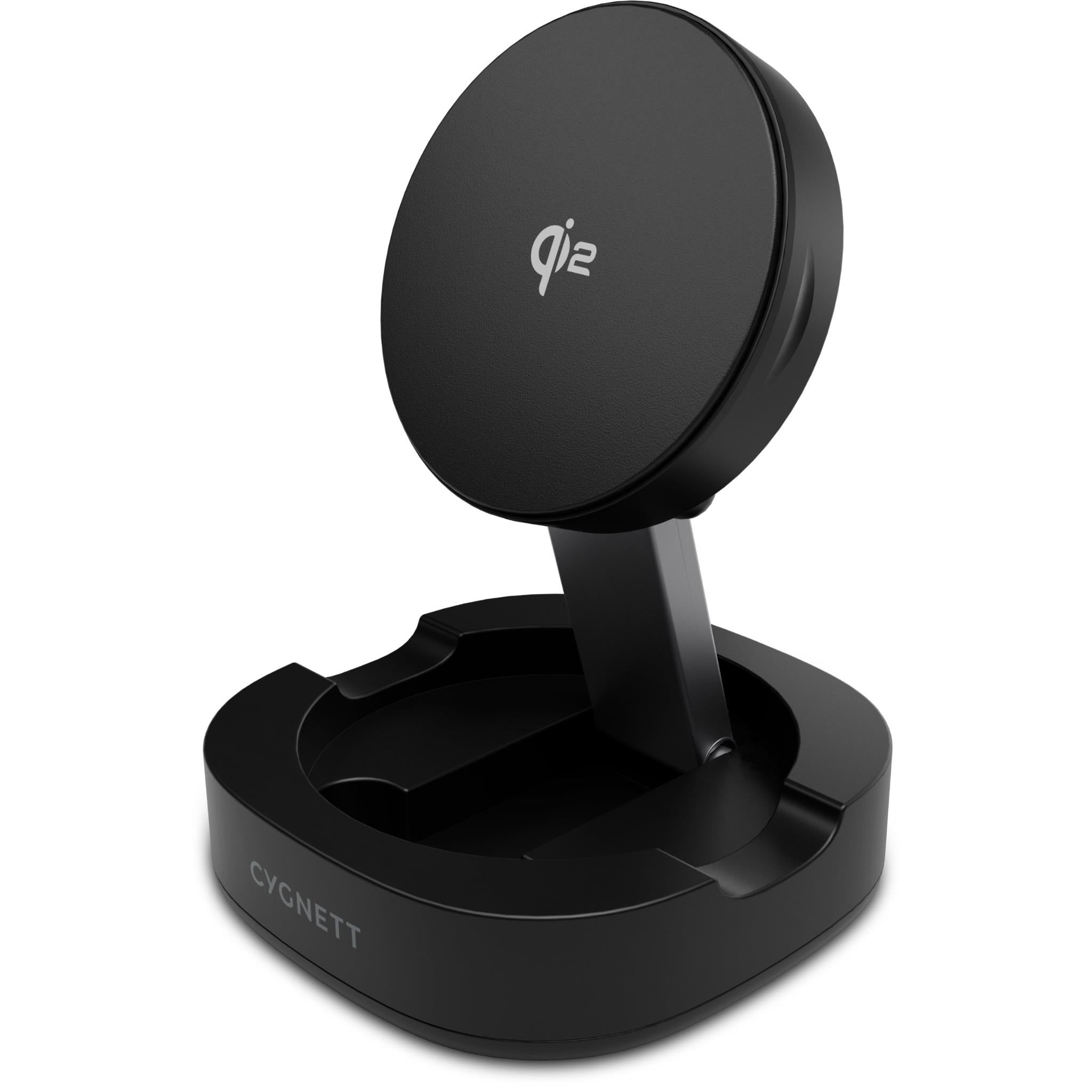 Cygnett ChargeBase Qi2.0 Single Wireless Charger (Black)