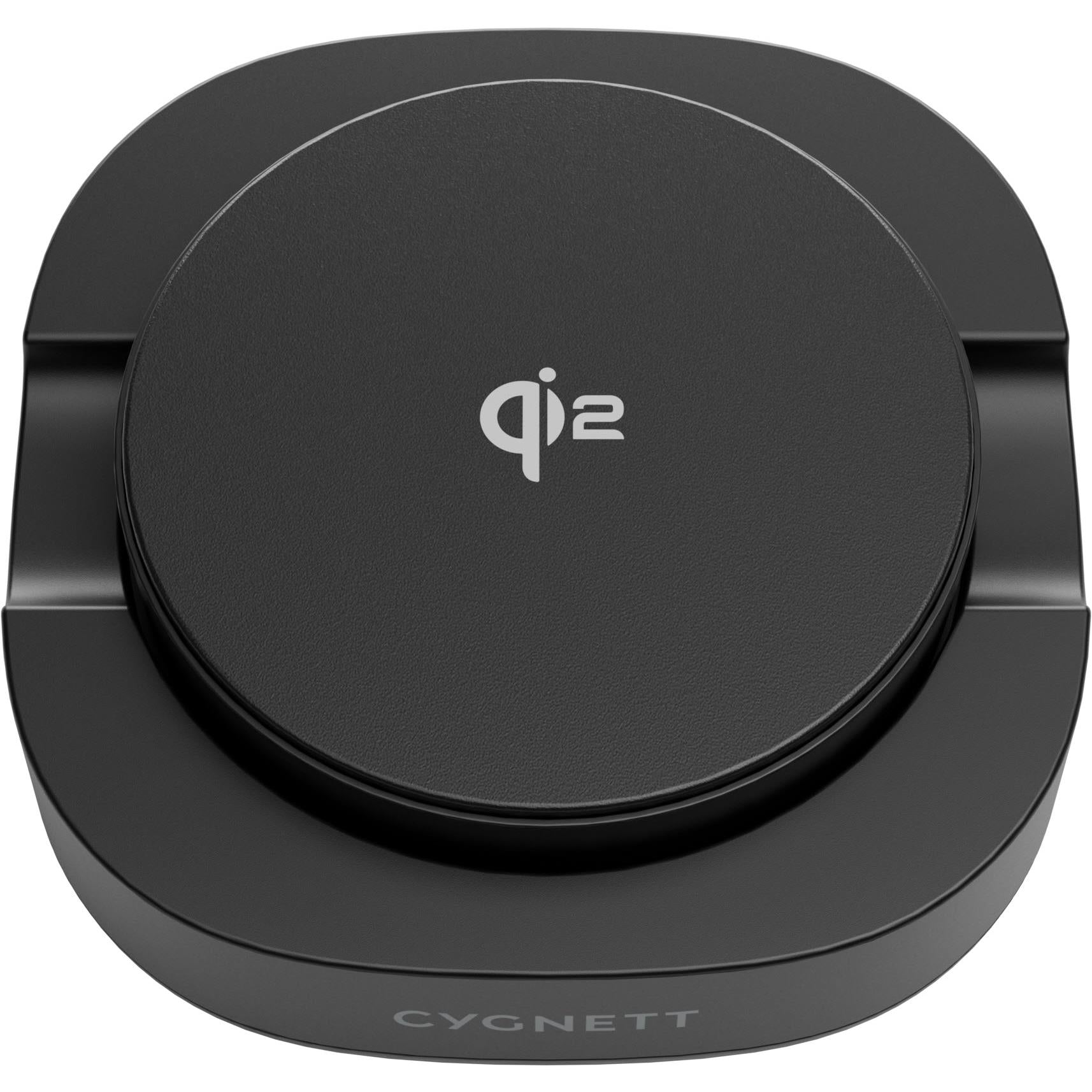 Cygnett ChargeBase Qi2.0 Single Wireless Charger (Black)