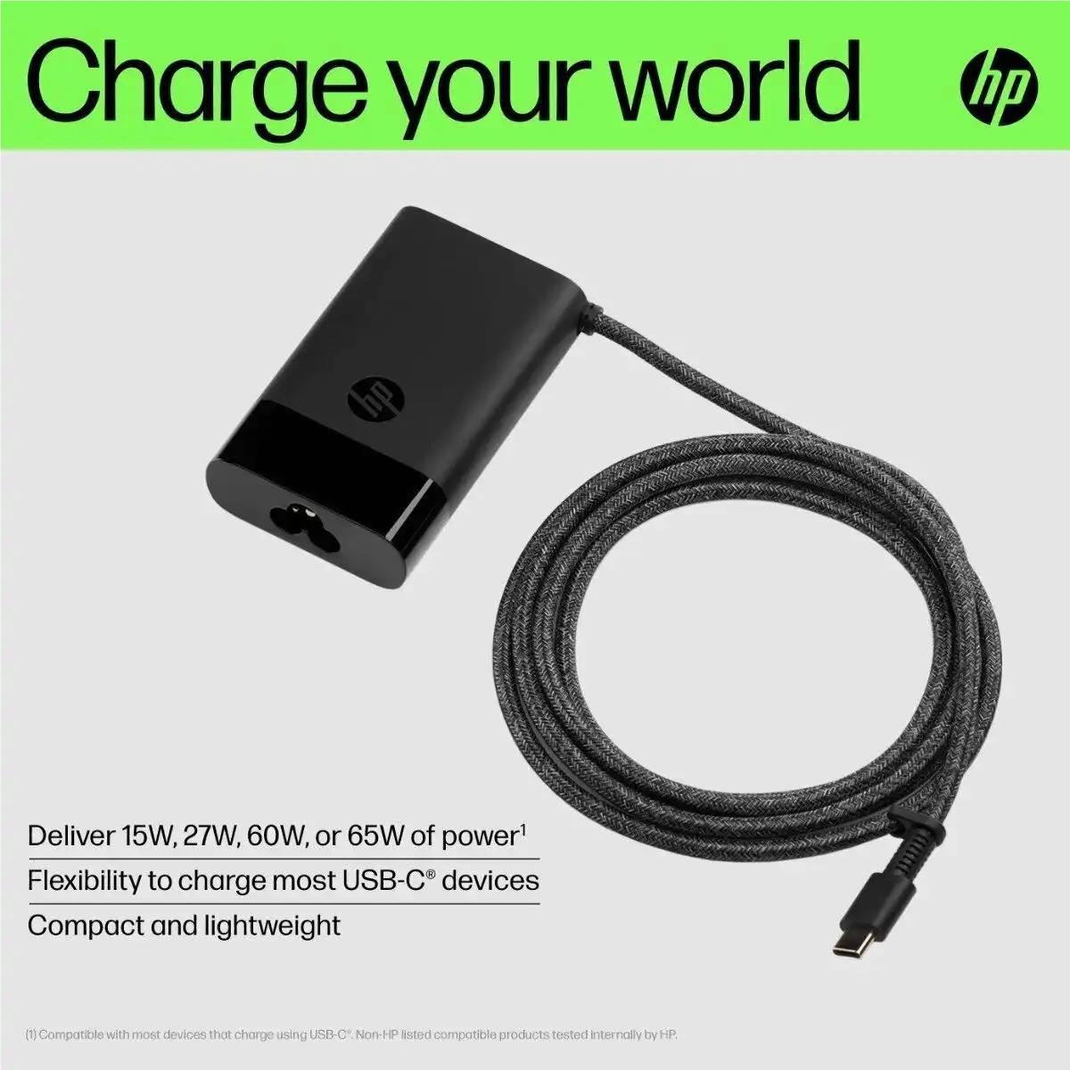 HP 65W USB-C Laptop Charger