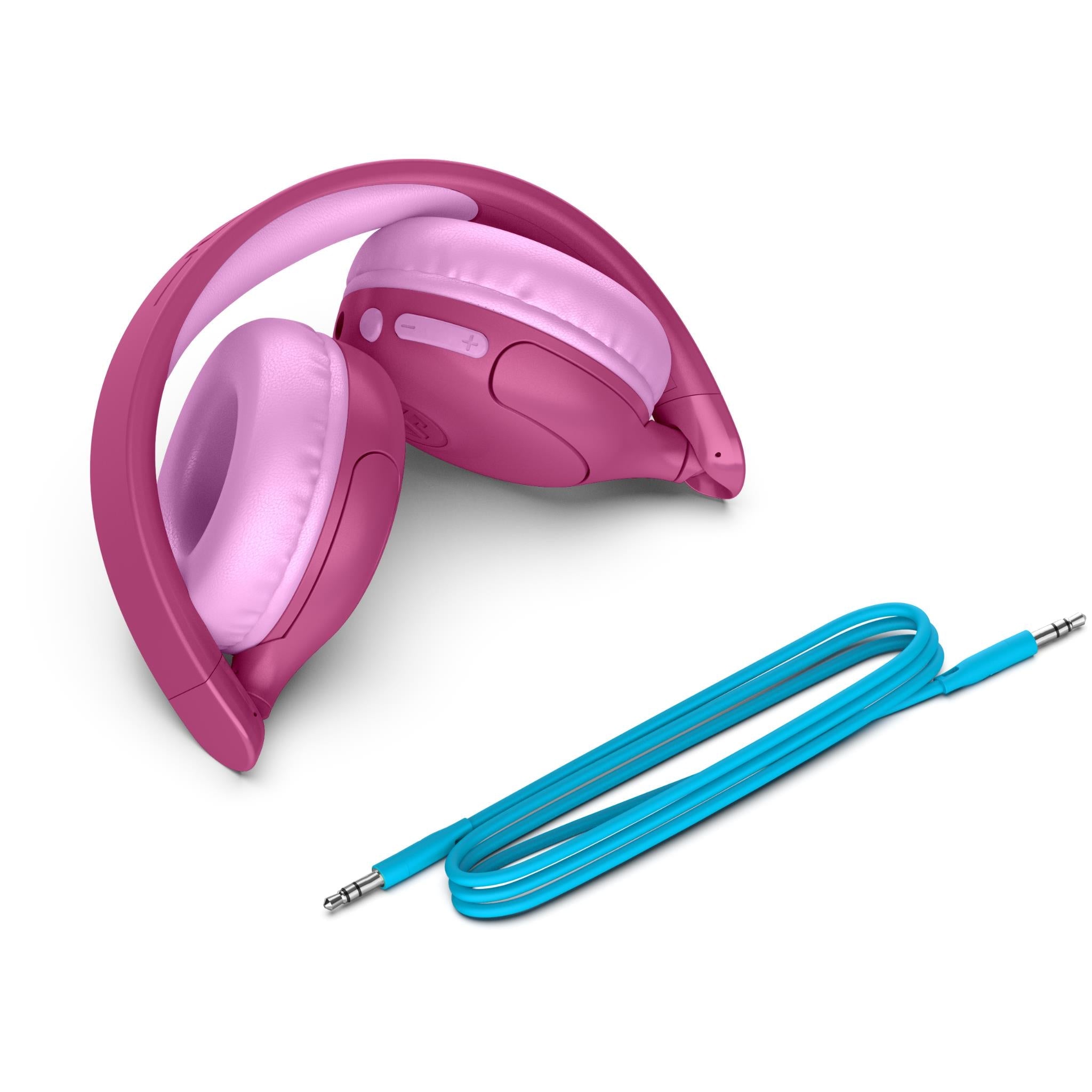 JLab JBuddies 2-in-1 Wireless + Wired Kids Headphones (Pink)