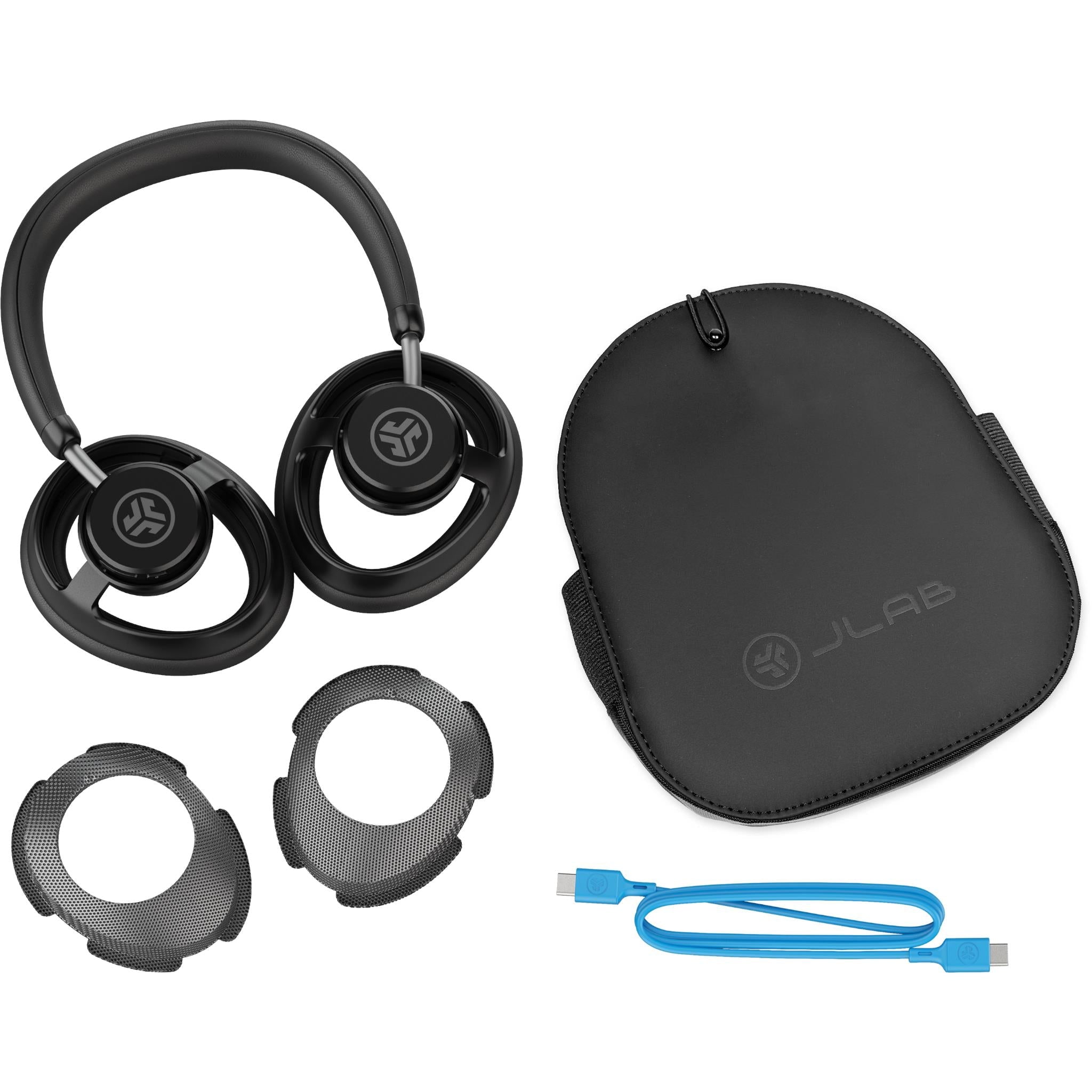 JLab JBuds Open wireless open-ear headphones in black, image 8 - Open-Ear Headphones at Tech Supply Shed NZ