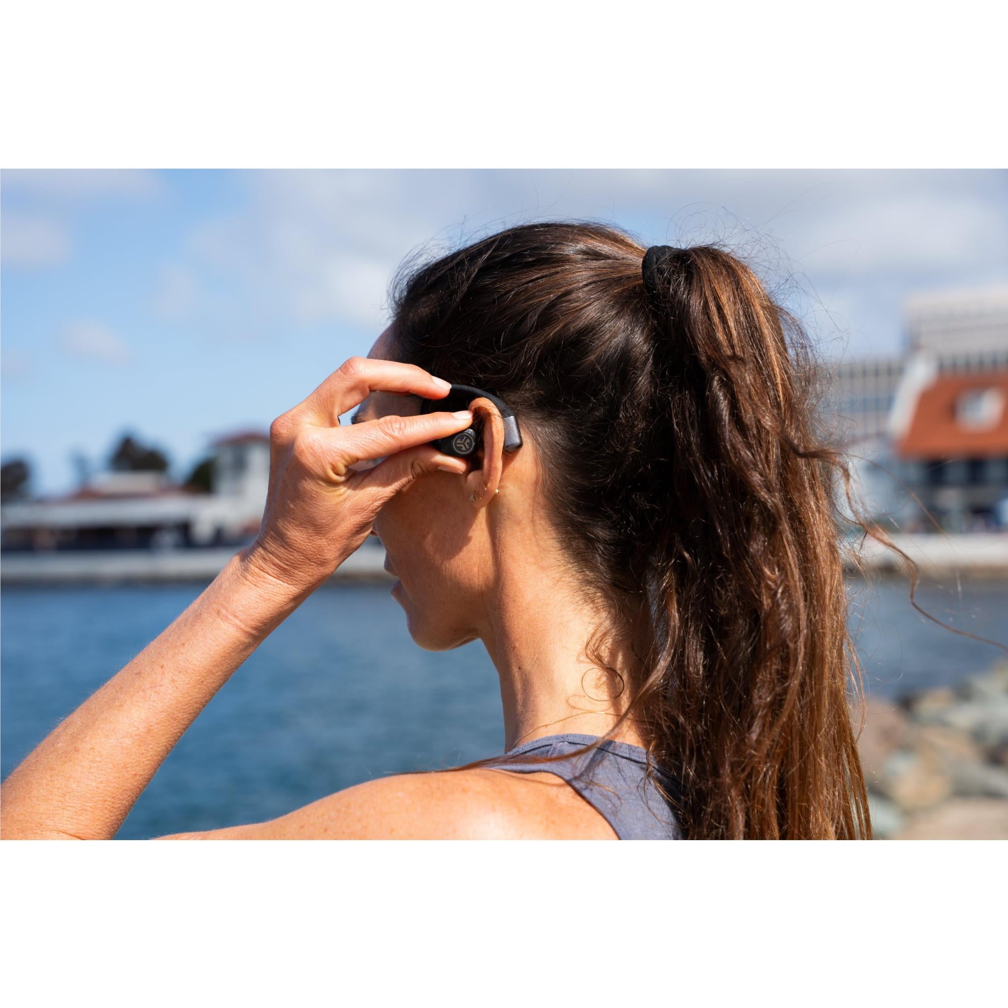 JLab Epic Open Sport True Wireless Earbuds (Black)