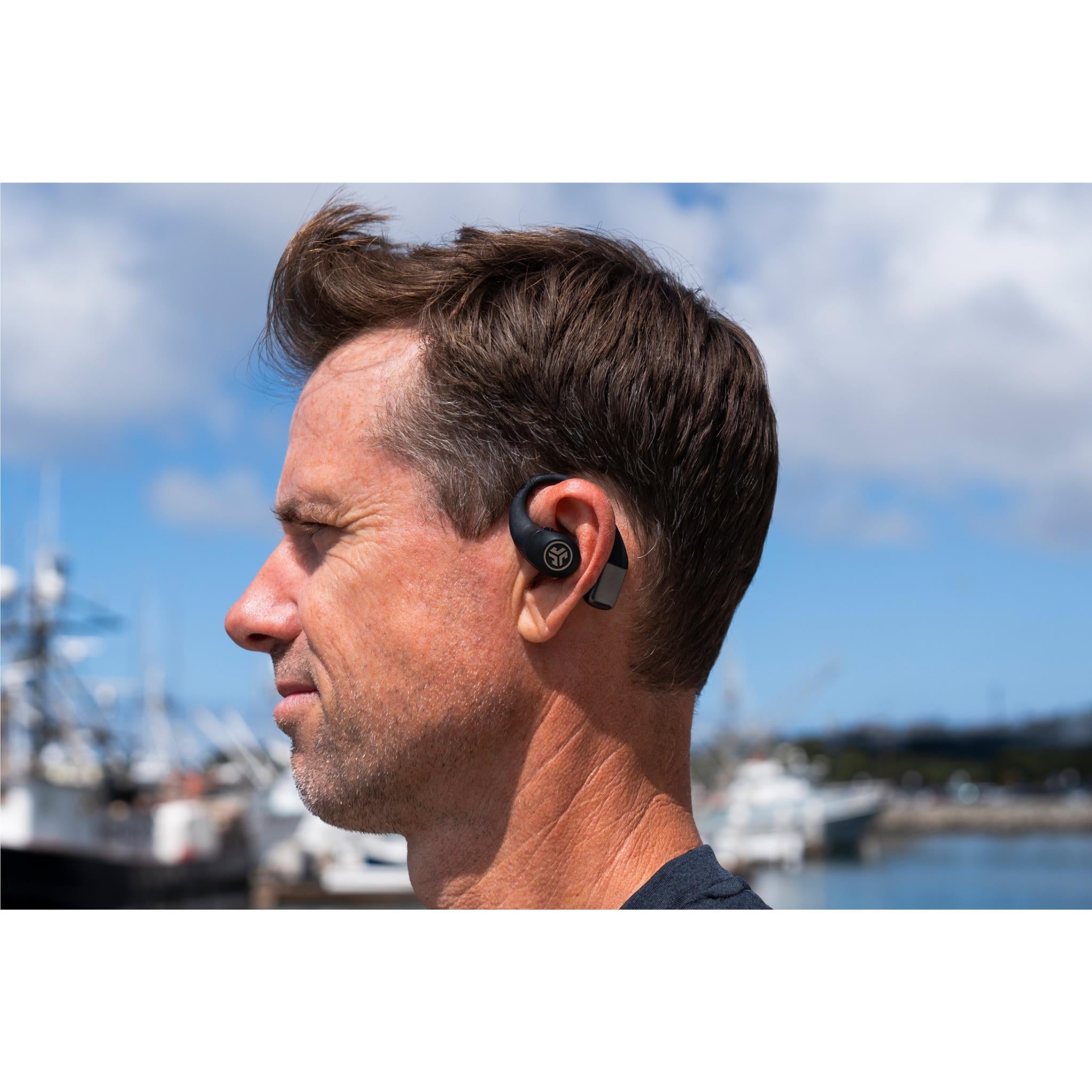 JLab Epic Open Sport True Wireless Earbuds (Black)