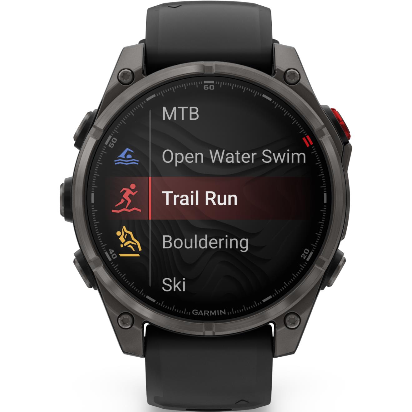 Garmin fenix 8 Pro 47mm AMOLED Sapphire Edition smartwatch, Carbon Grey Titanium, image 2 - Smart Watches at Tech Supply Shed NZ