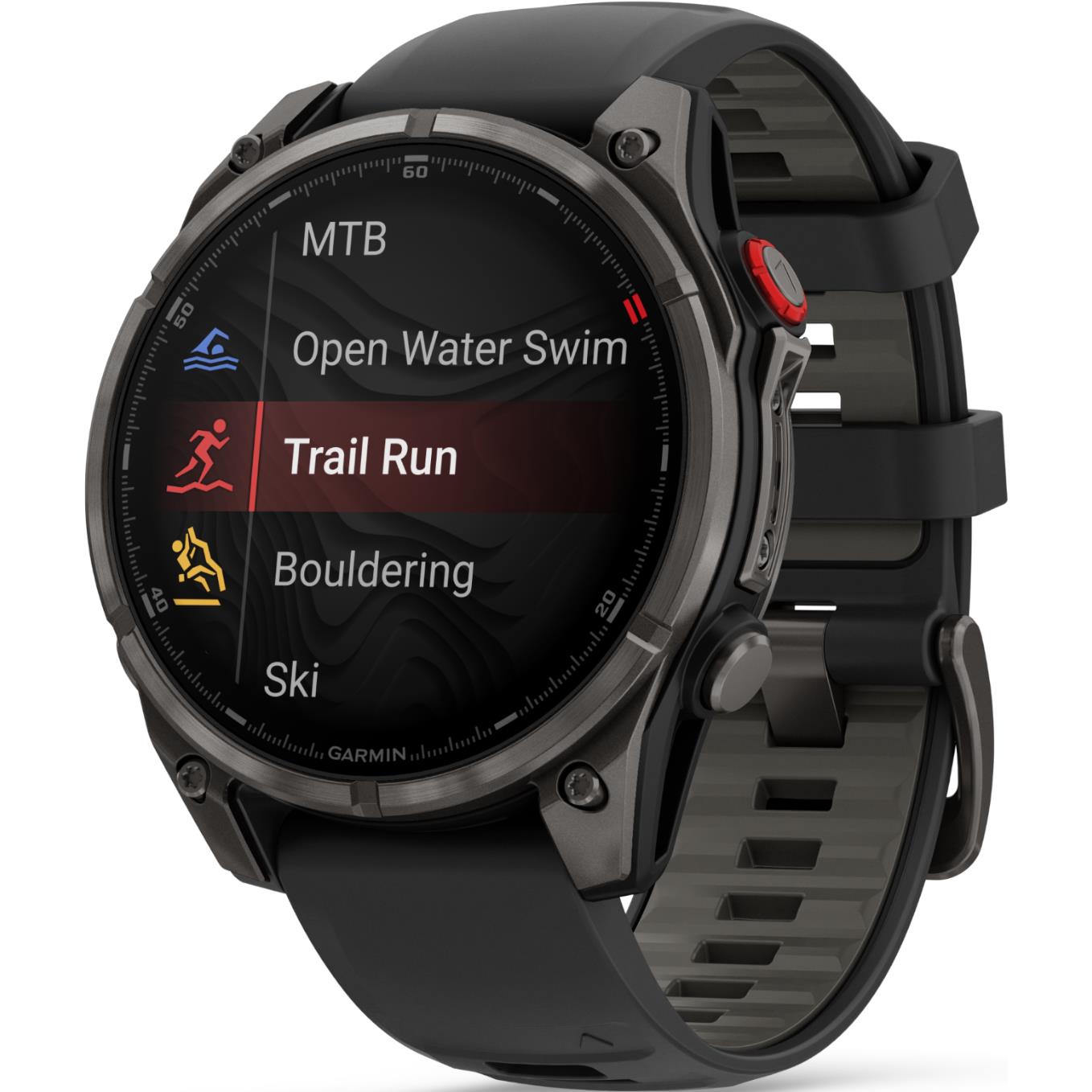 Garmin fenix 8 Pro 47mm AMOLED Sapphire Edition smartwatch, Carbon Grey Titanium, image 6 - Smart Watches at Tech Supply Shed NZ