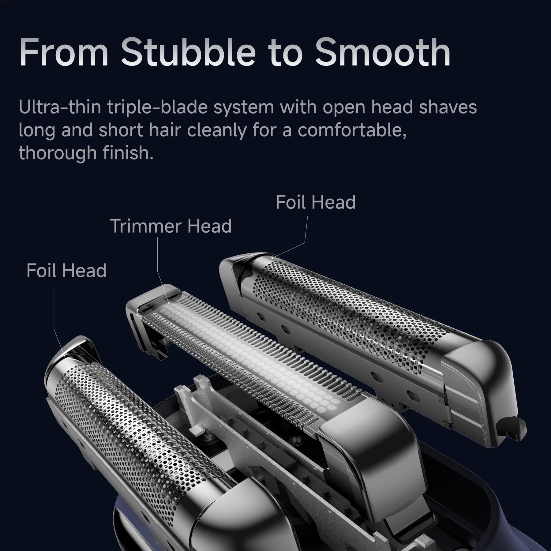 Laifen P3 Pro 3 Blade Aluminum Alloy Electric Shaver (Royal Blue)