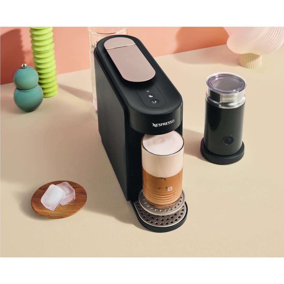 Breville Nespresso BNV650BLK Vertuo Up Bundle (Black)
