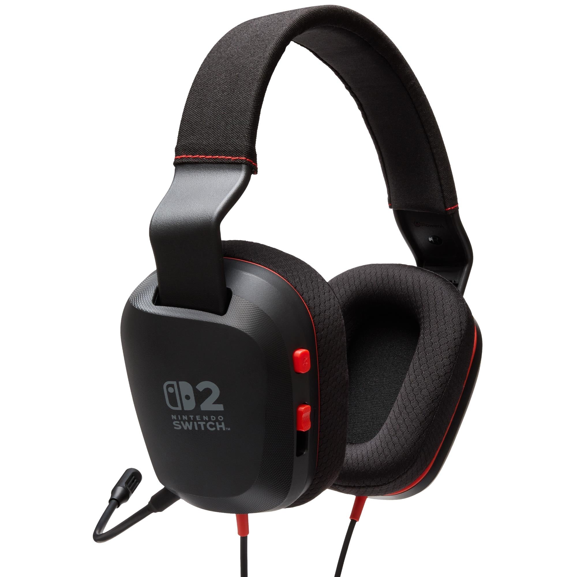 PowerA Wired Stereo Headset for Nintendo Switch 2 (Black)