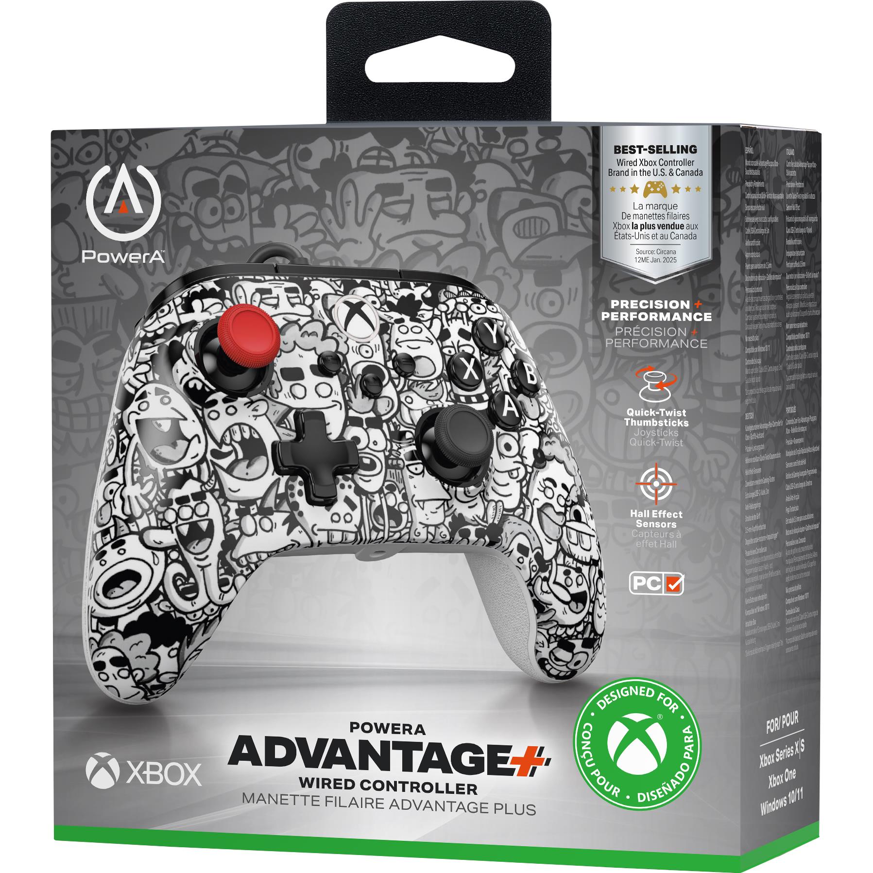 PowerA Advantage Plus Wired Controller for Xbox Series X|S (Sketch Riot)