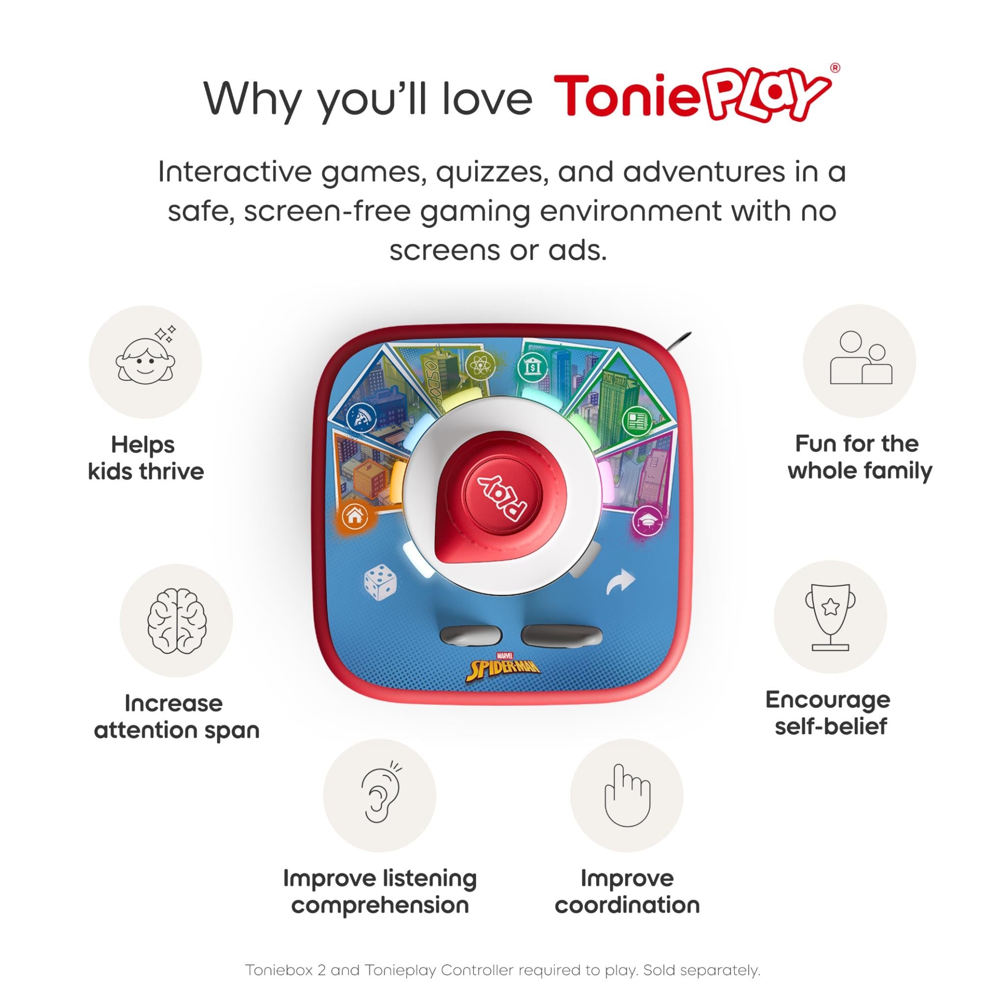 tonies Tonieplay Game (Marvel: Spiderman - Neighbourhood Heroes)