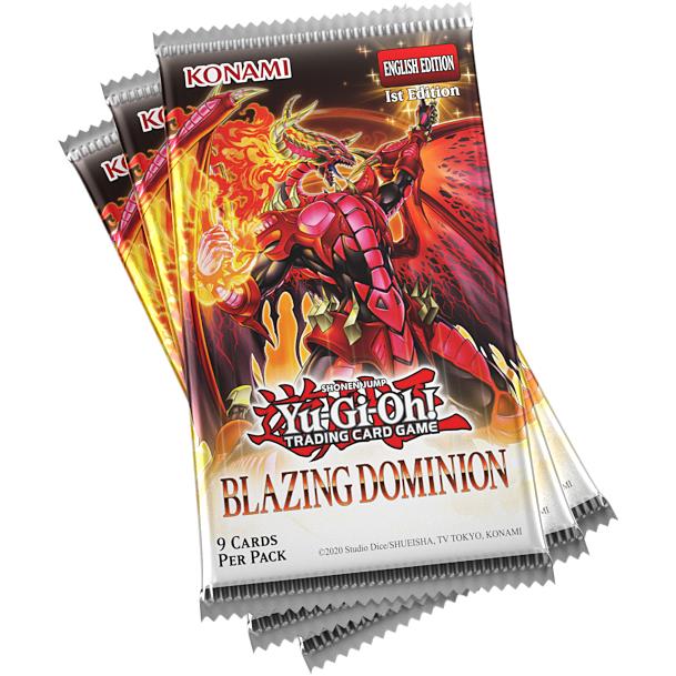 Yu-Gi-Oh! TCG Blazing Dominion 3-pack tuckbox, image 2 - Trading Card Games at Tech Supply Shed NZ