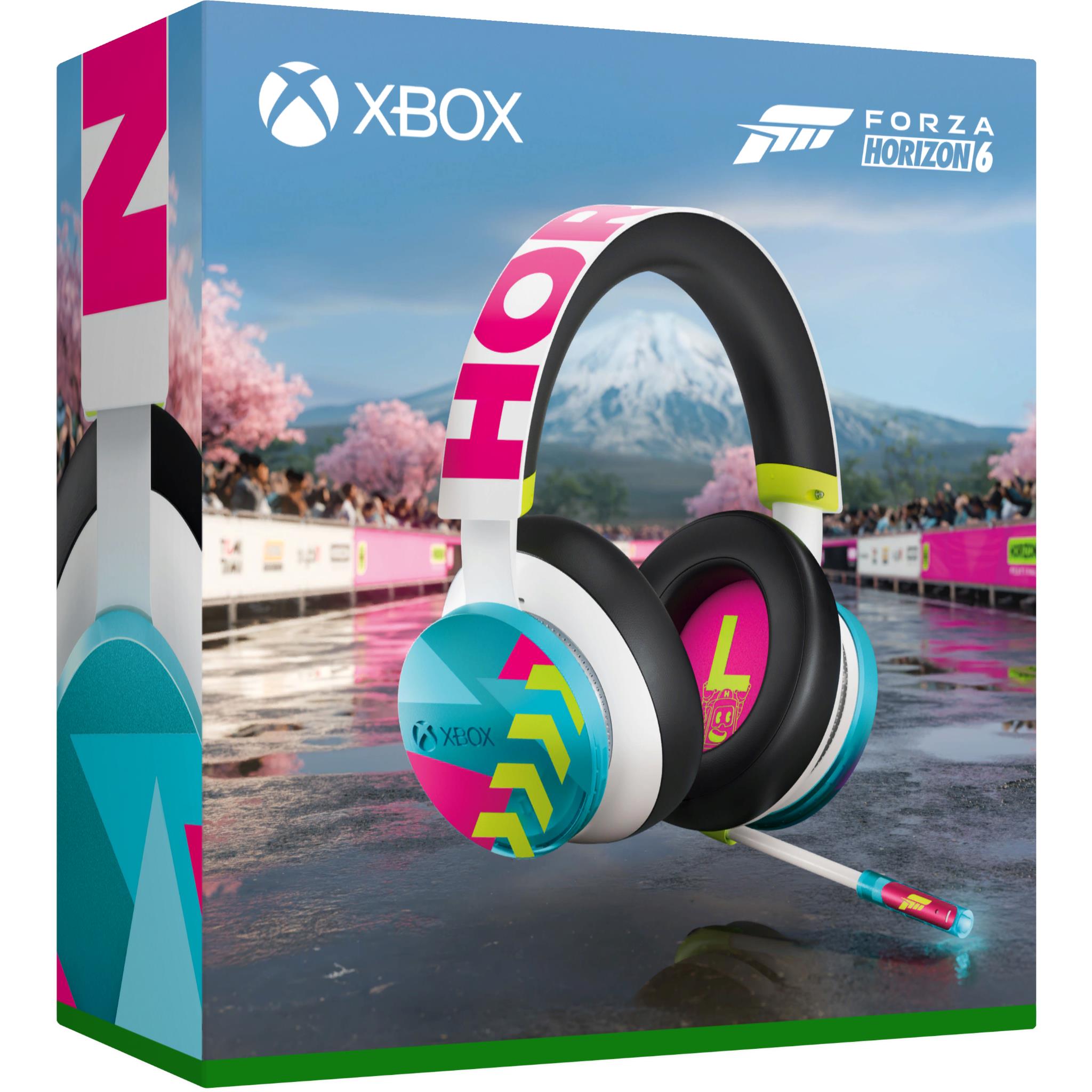 Xbox Wireless Headset Forza Horizon 6 Limited Edition with blue boom mic, image 6 - Gaming Headsets at Tech Supply Shed NZ