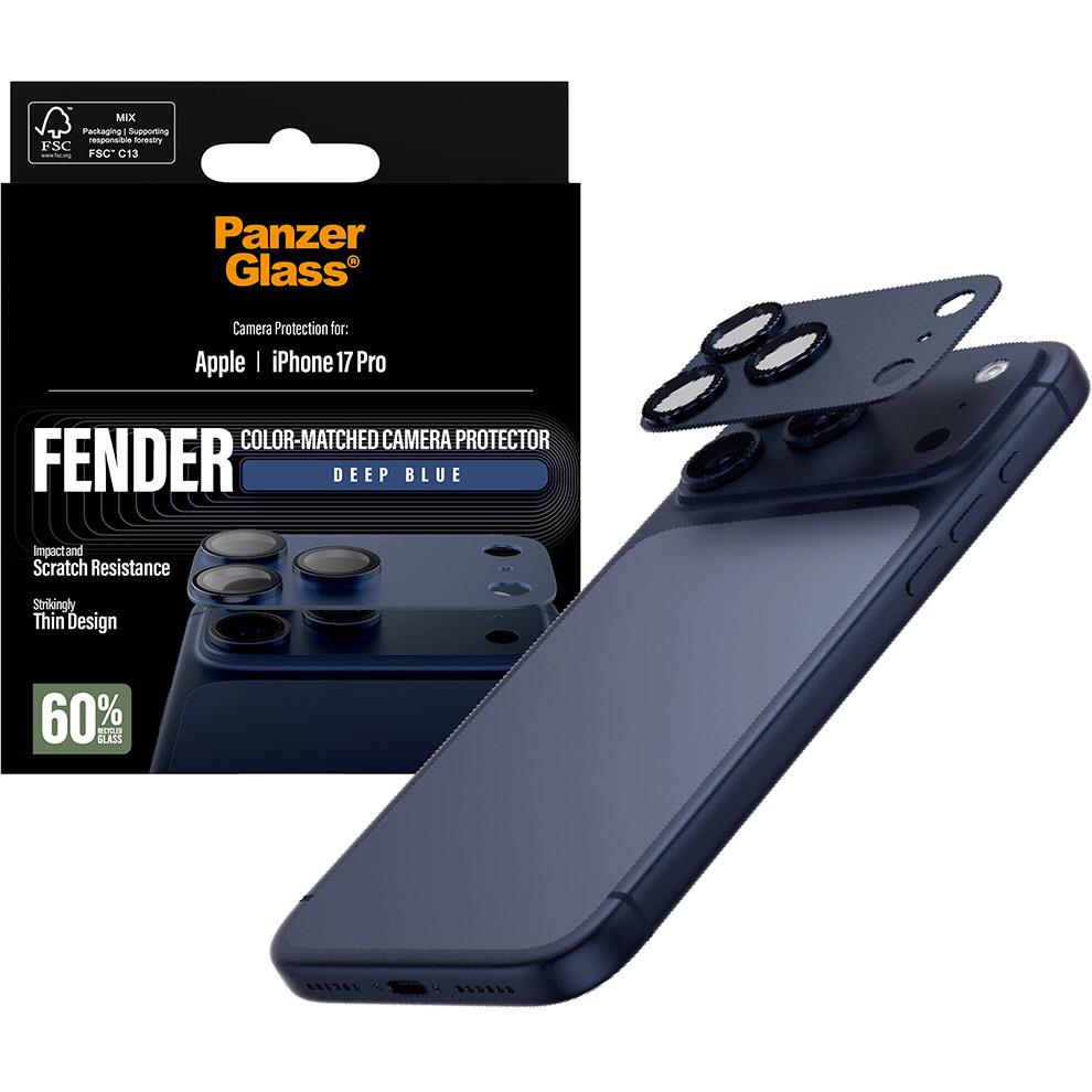 PanzerGlass Fender Camera Lens Protector for iPhone 17 Pro (Deep Blue)