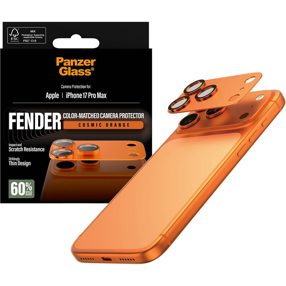 PanzerGlass Fender Camera Lens Protector for iPhone 17 Pro Max (Cosmic Orange)