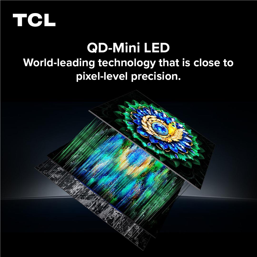 TCL C6L 65 inch QD-Mini LED 4K Google TV in black, image 7 - Large TVs - 65" to 75" at Tech Supply Shed NZ