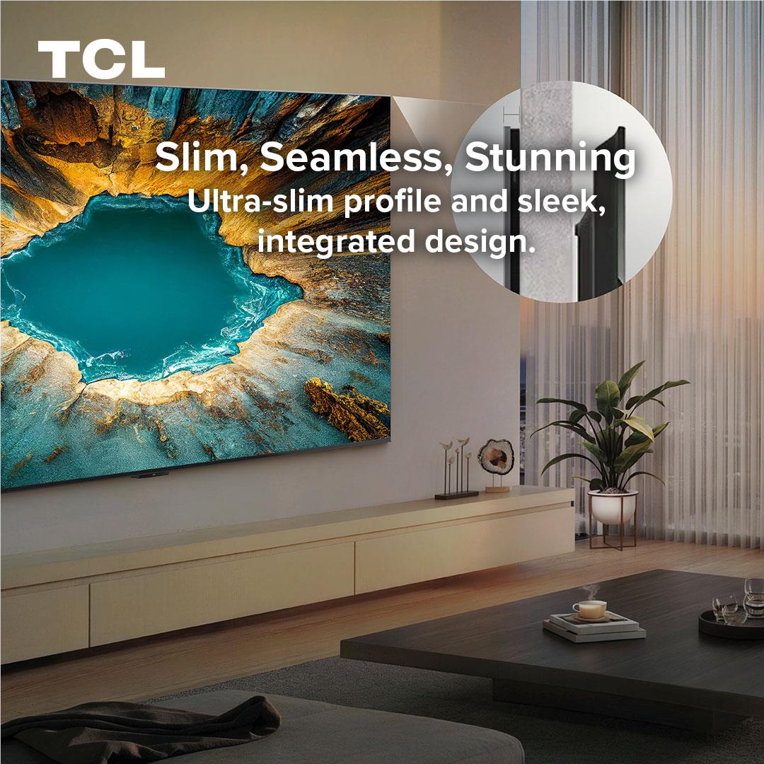 TCL C6L 65 inch QD-Mini LED 4K Google TV in black, image 8 - Large TVs - 65" to 75" at Tech Supply Shed NZ