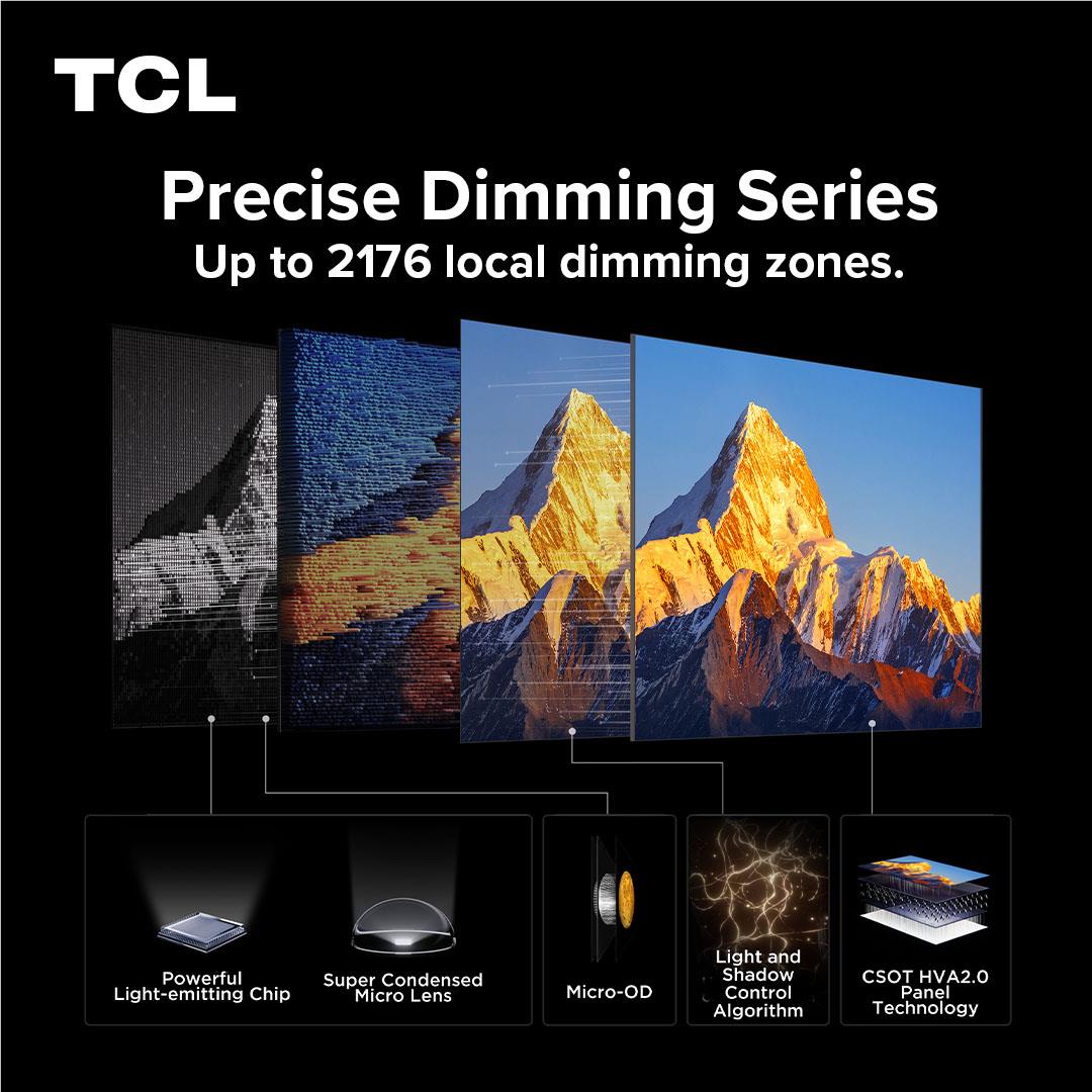 TCL 98 inch C7L SQD Mini LED 4K UHD Google TV, image 7 - Extra Large TVs - 85" and Above at Tech Supply Shed NZ