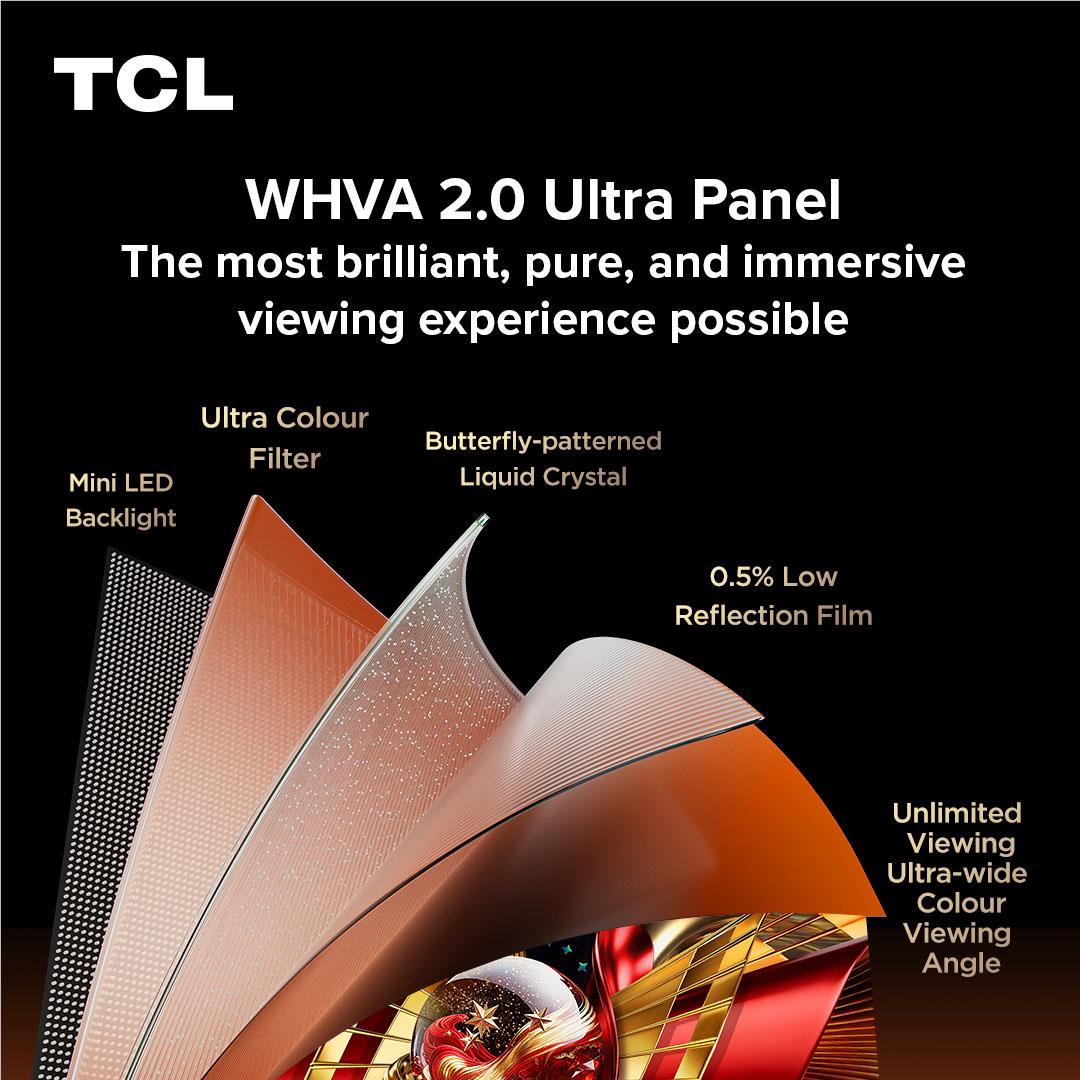 TCL 98 inch C8L Premium SQD Mini LED Google TV 4K UHD, image 10 - Extra Large TVs - 85" and Above at Tech Supply Shed NZ