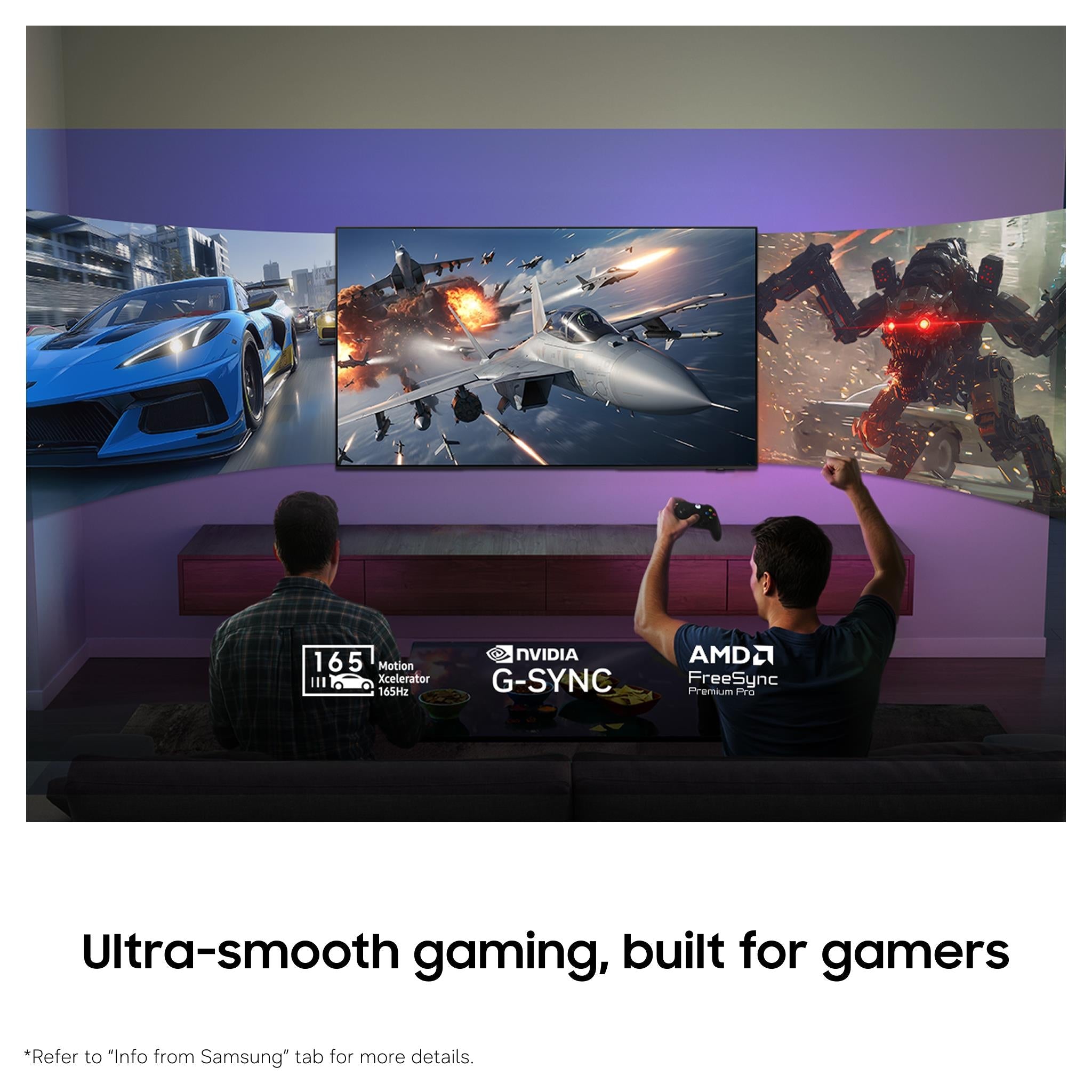 Samsung S95H 83 inch OLED 4K smart TV in black, image 6 - Large TVs - 65" to 75" at Tech Supply Shed NZ
